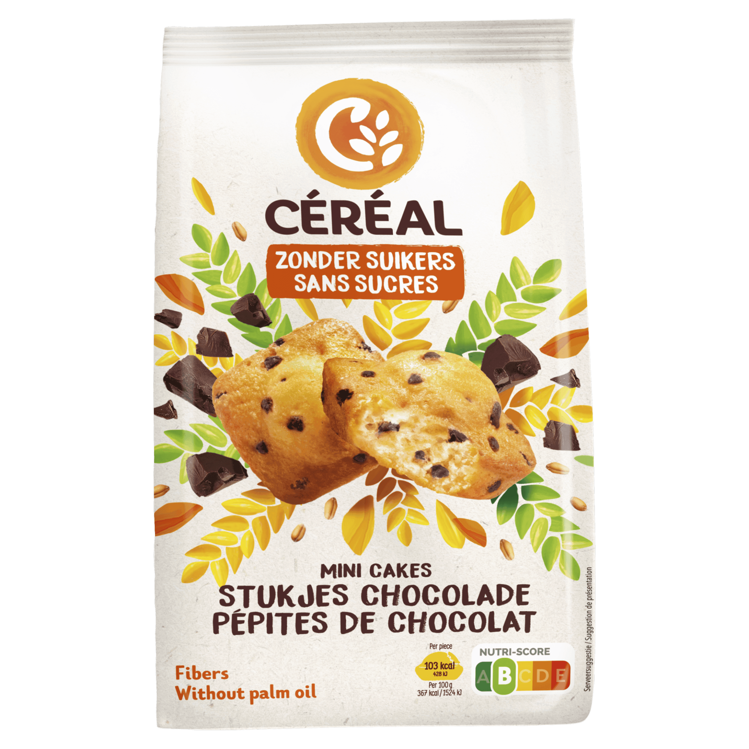 Cereal Mini cake stukje choc