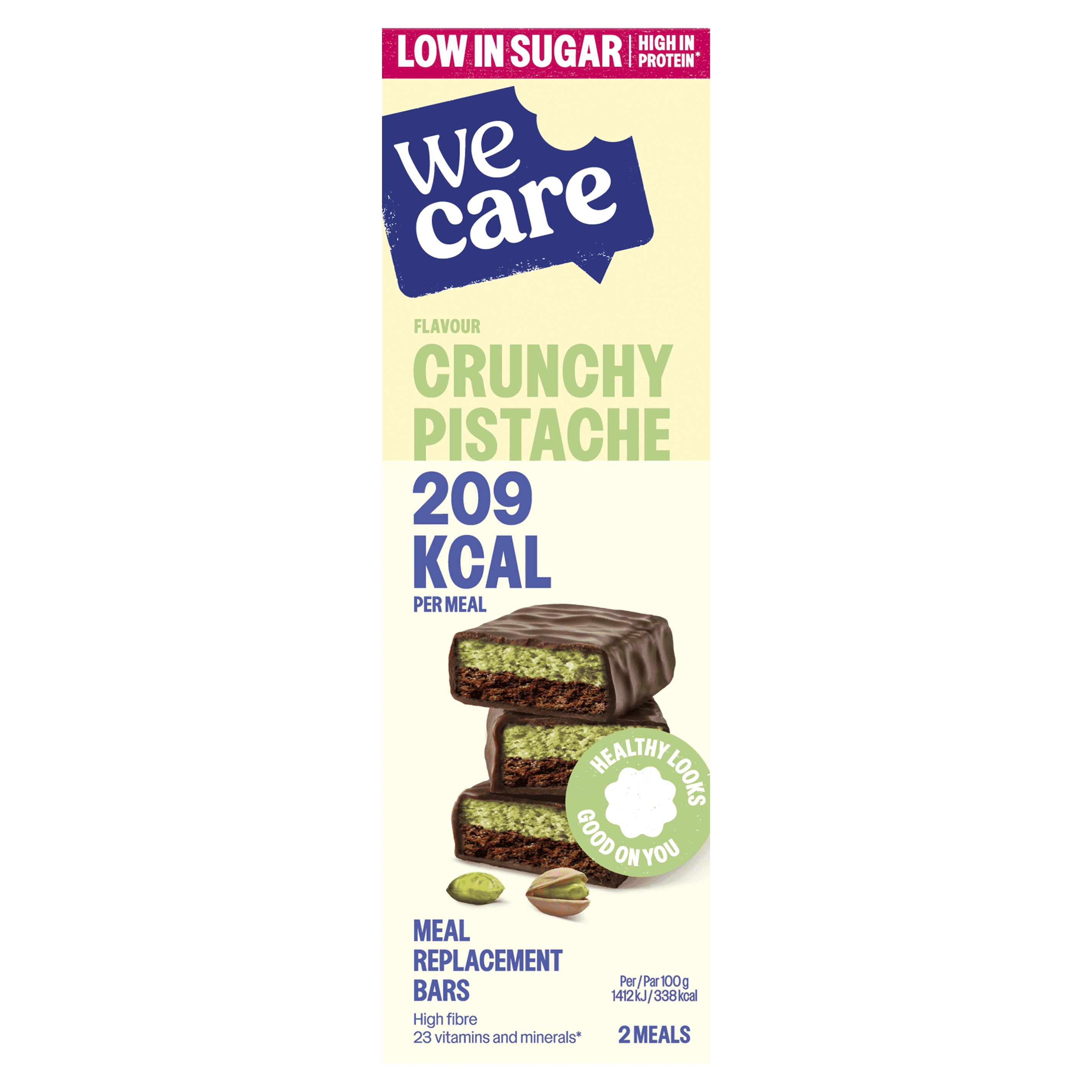 WeCare Mr. Bars chocoladereep pistache