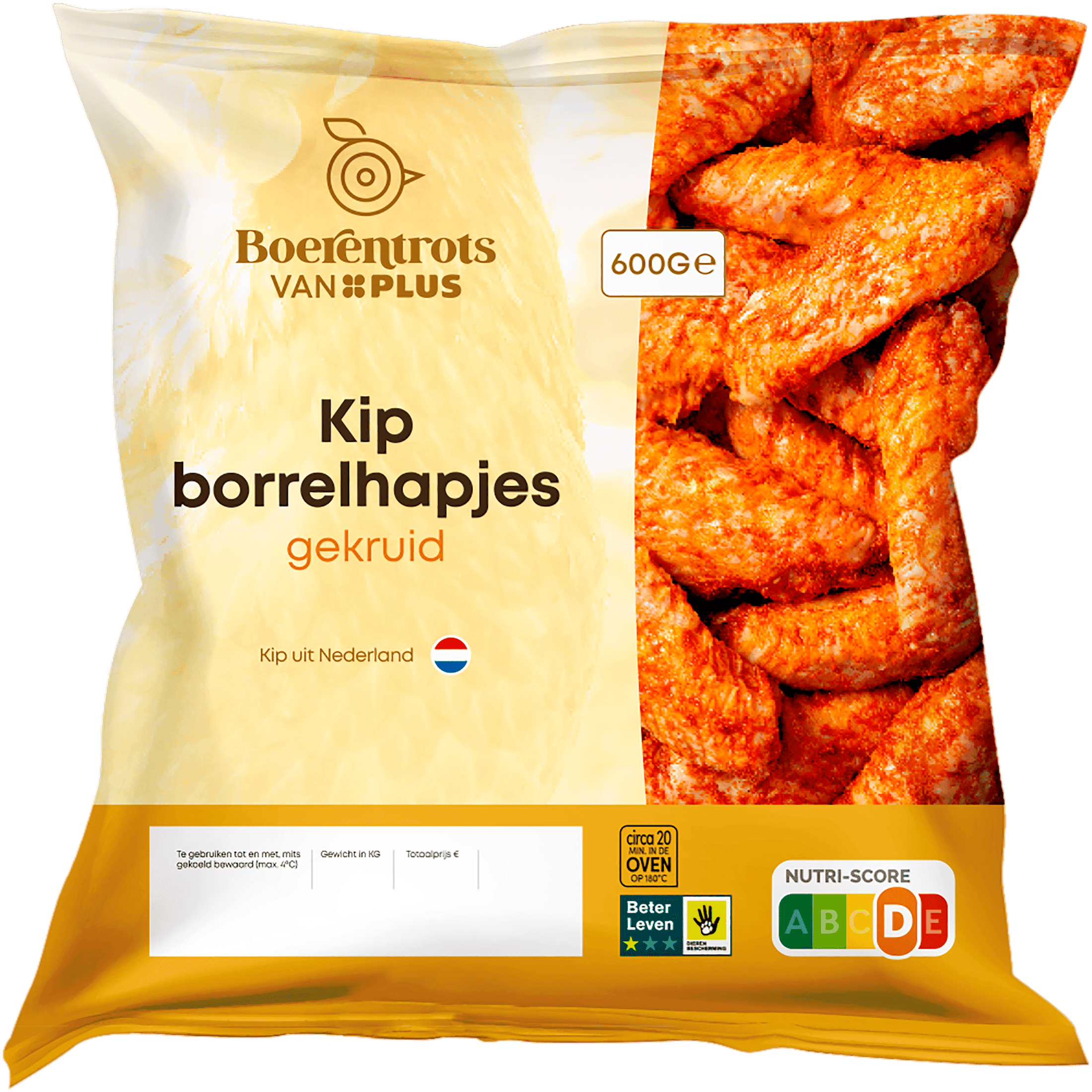 PLUS Boerentrots Kipborrelhapjes gekruid