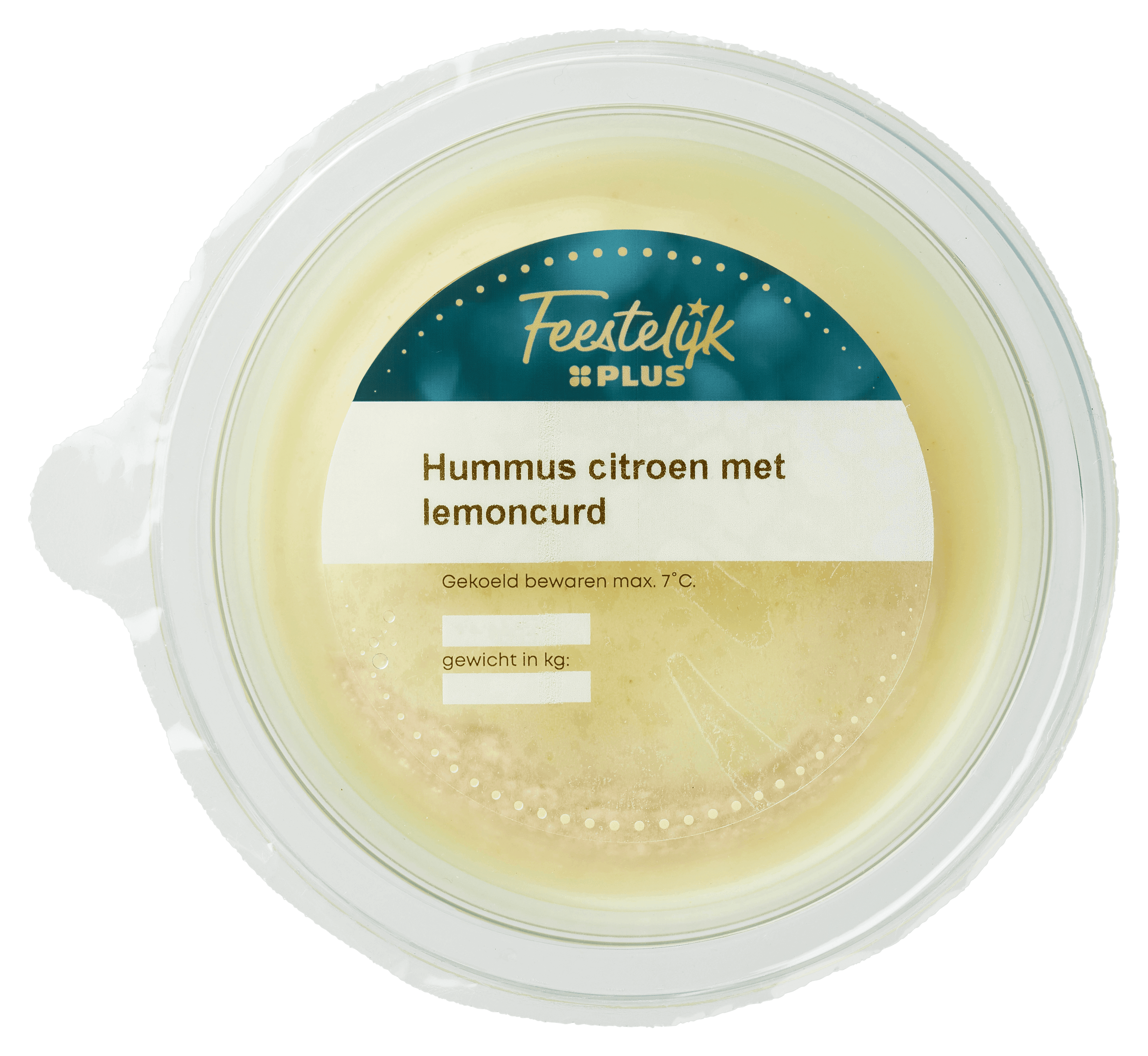 Feestelijk PLUS Citroenhummus met lemon curd
