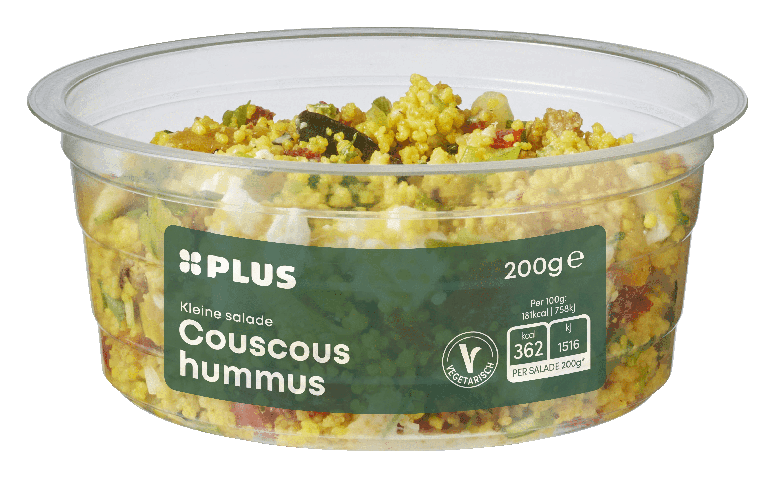 PLUS Kleine salade couscous hummus