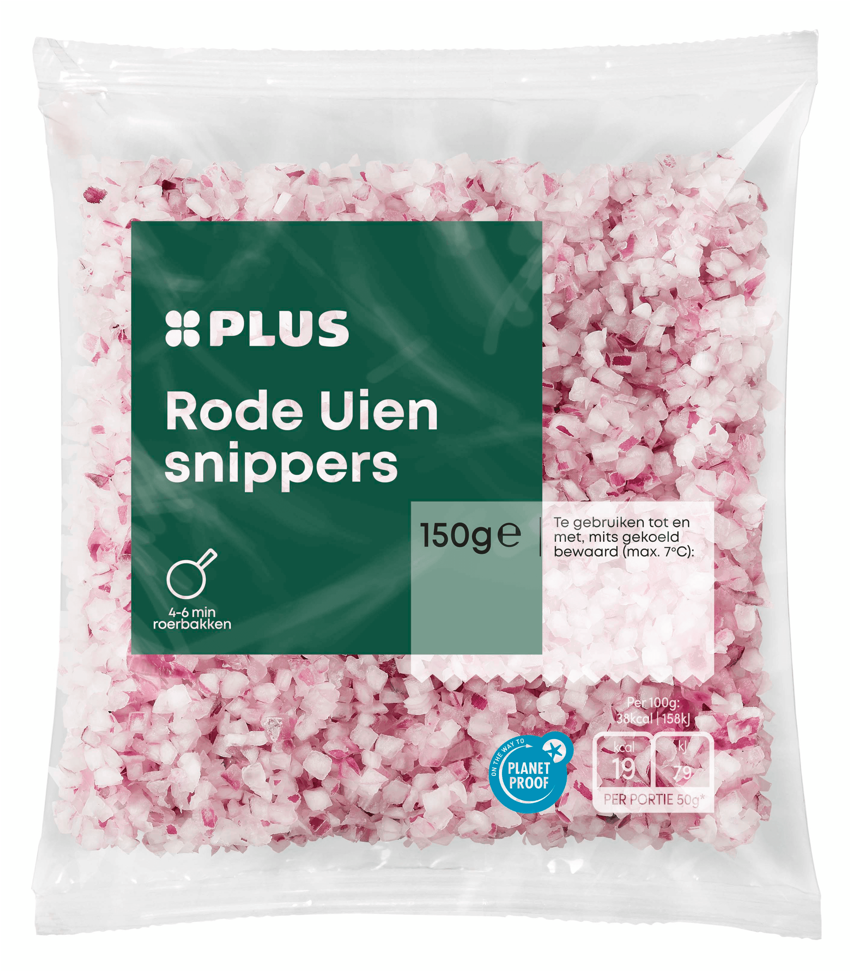 PLUS Rode uien snippers