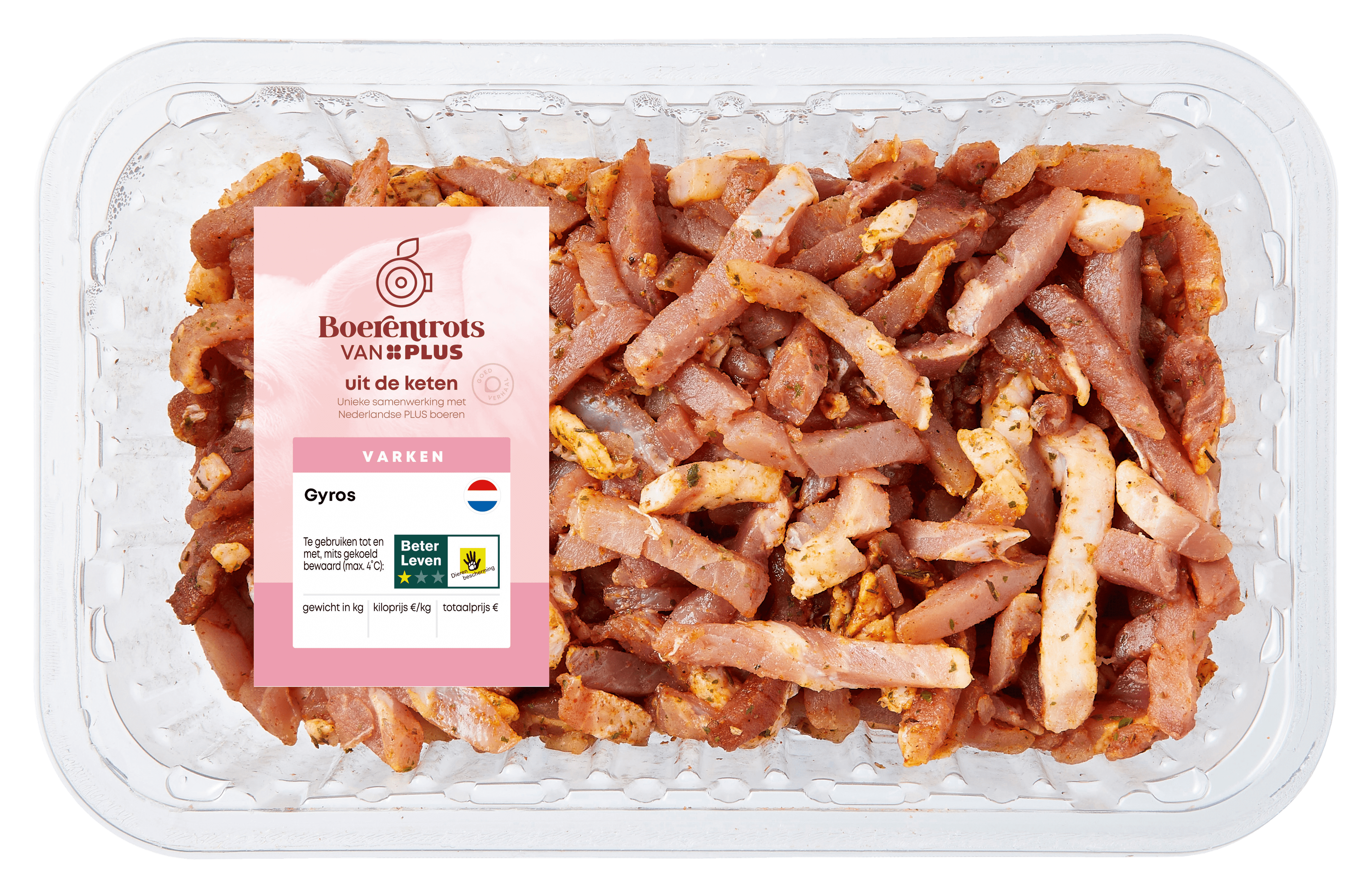 PLUS Boerentrots Gyrosreepjes 500gr