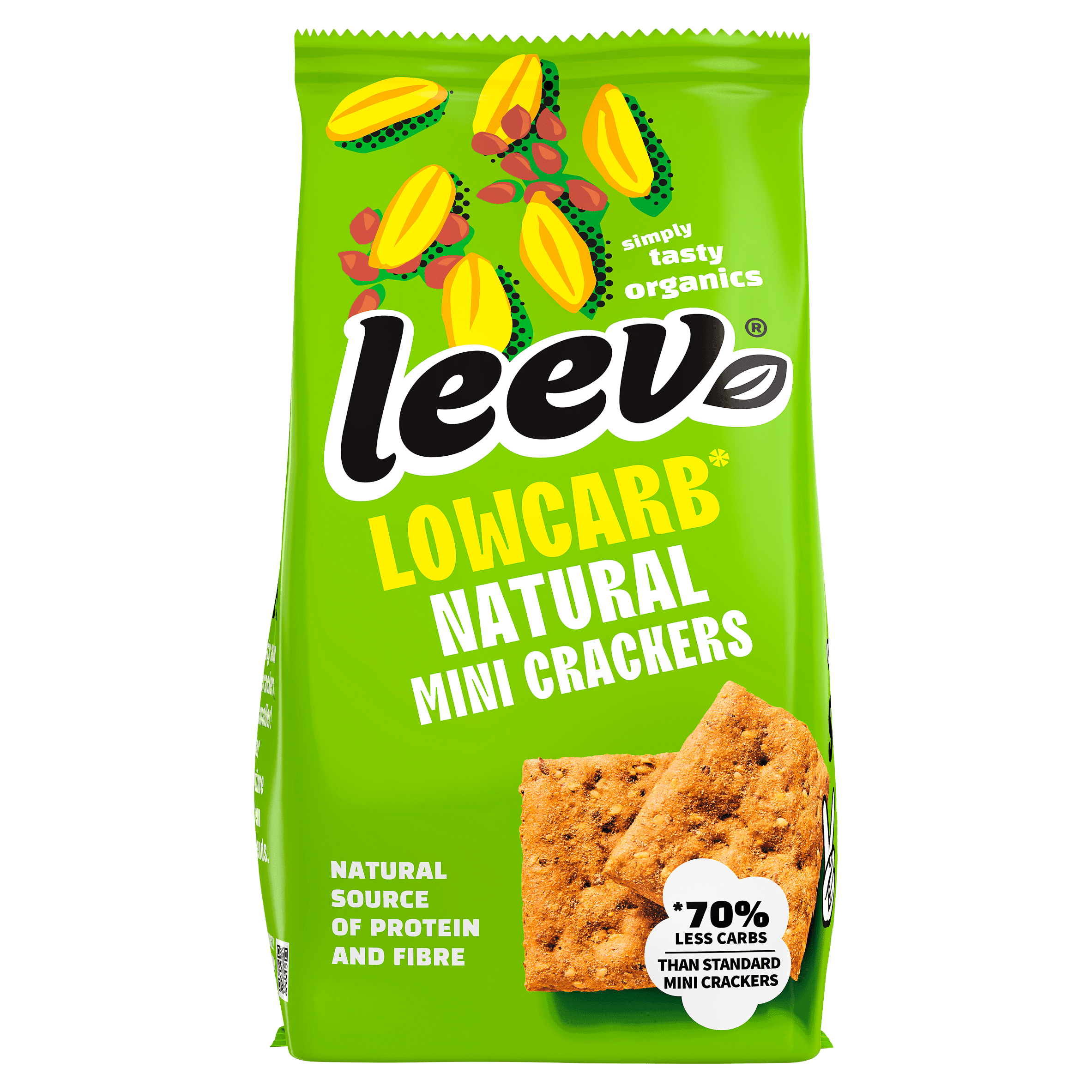 Leev Low-carb mini crackers nat