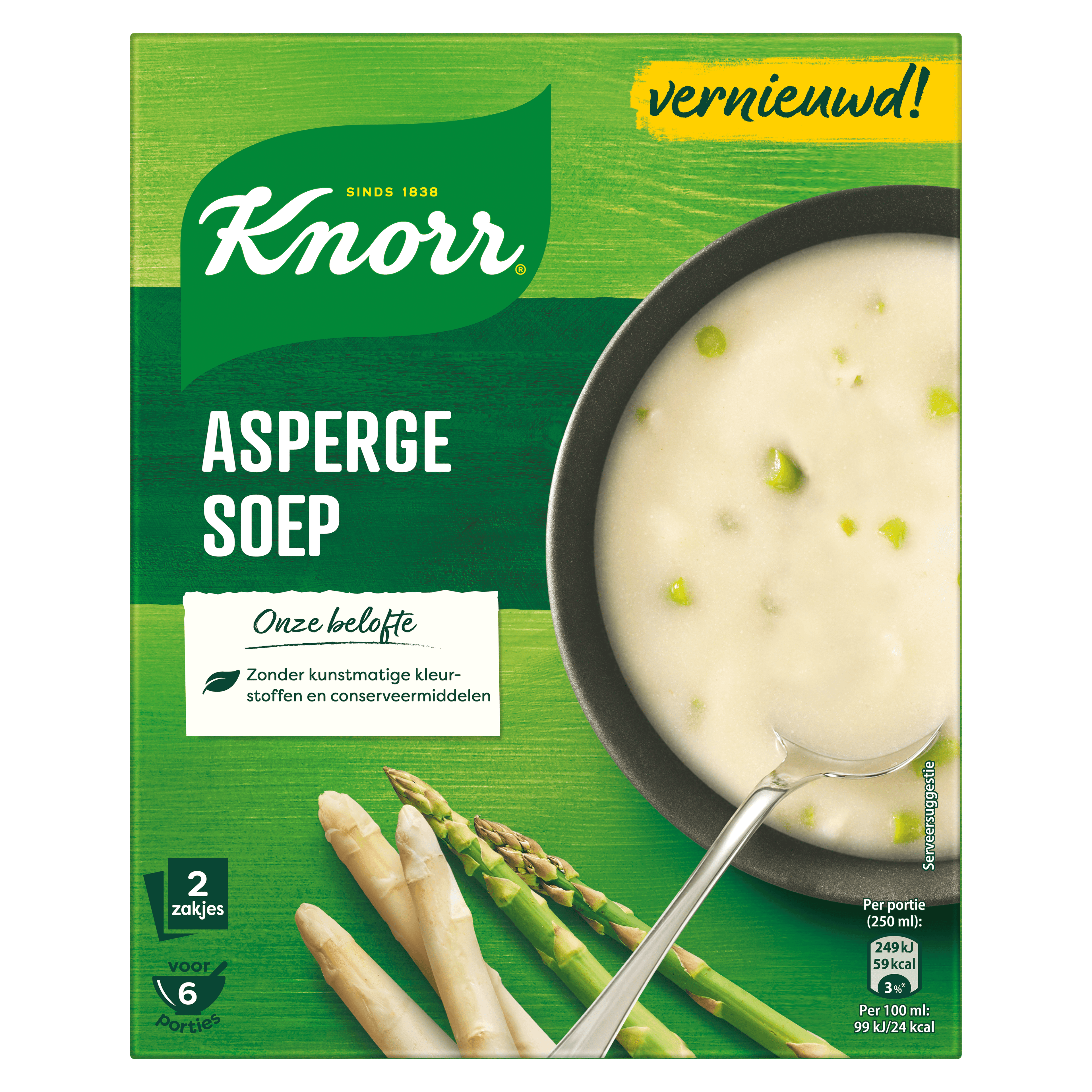 Knorr Dubbelpak Soepmix Asperge-Créme