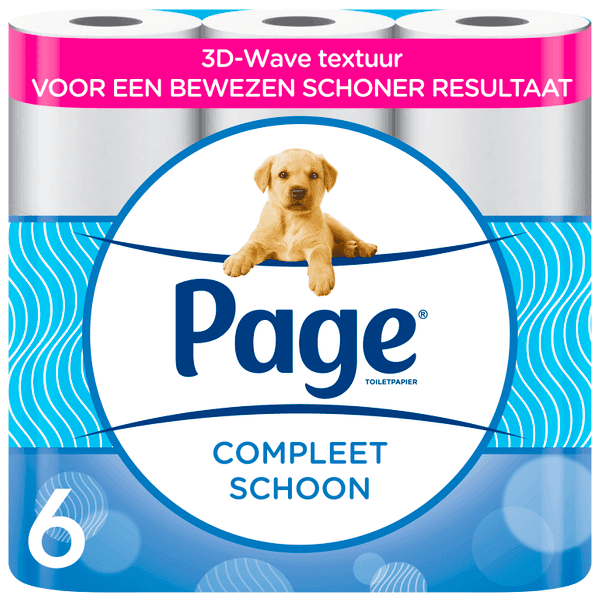 Page Compleet Schoon toiletpapier