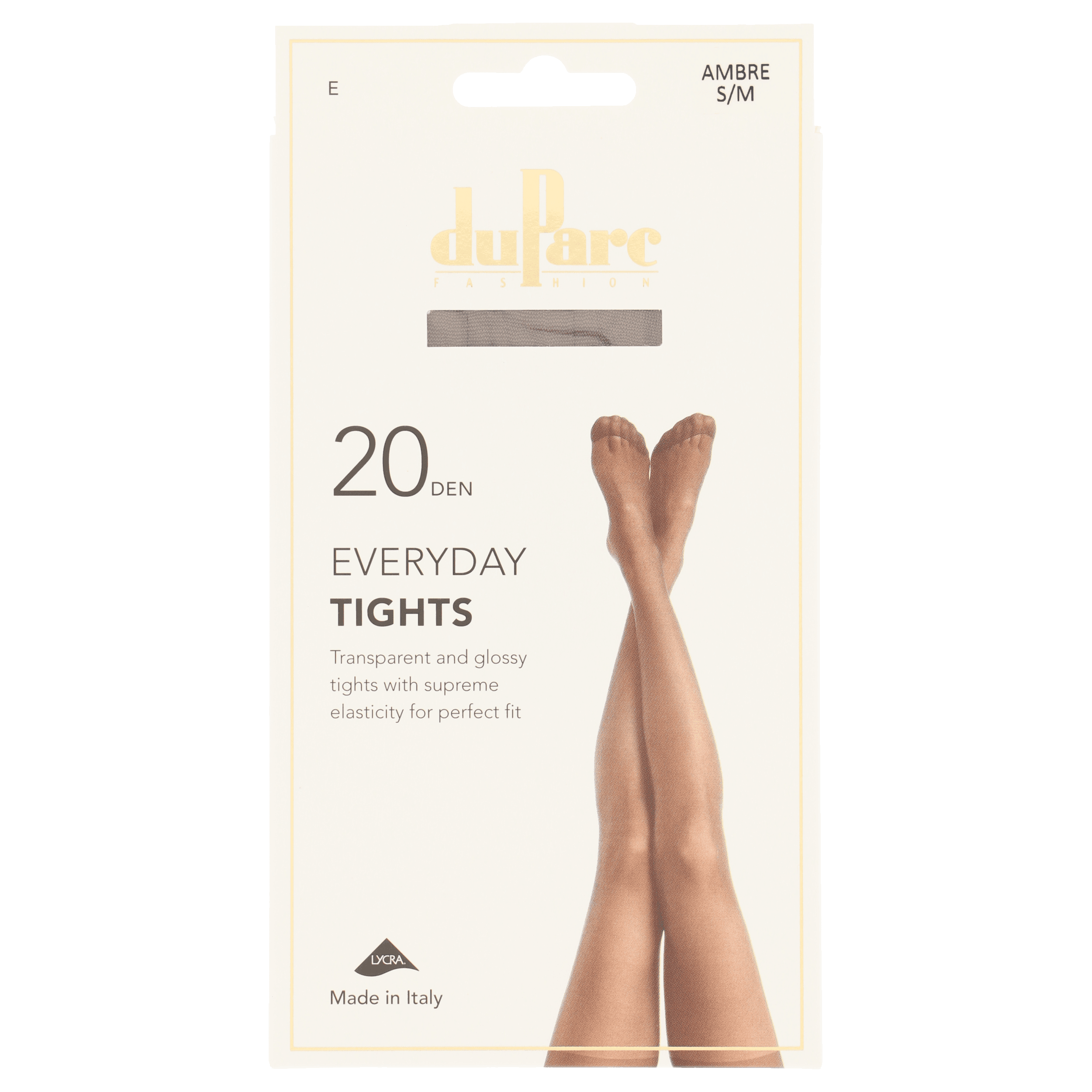 DuParc Panty Lycra 20D Glans Ambre SM