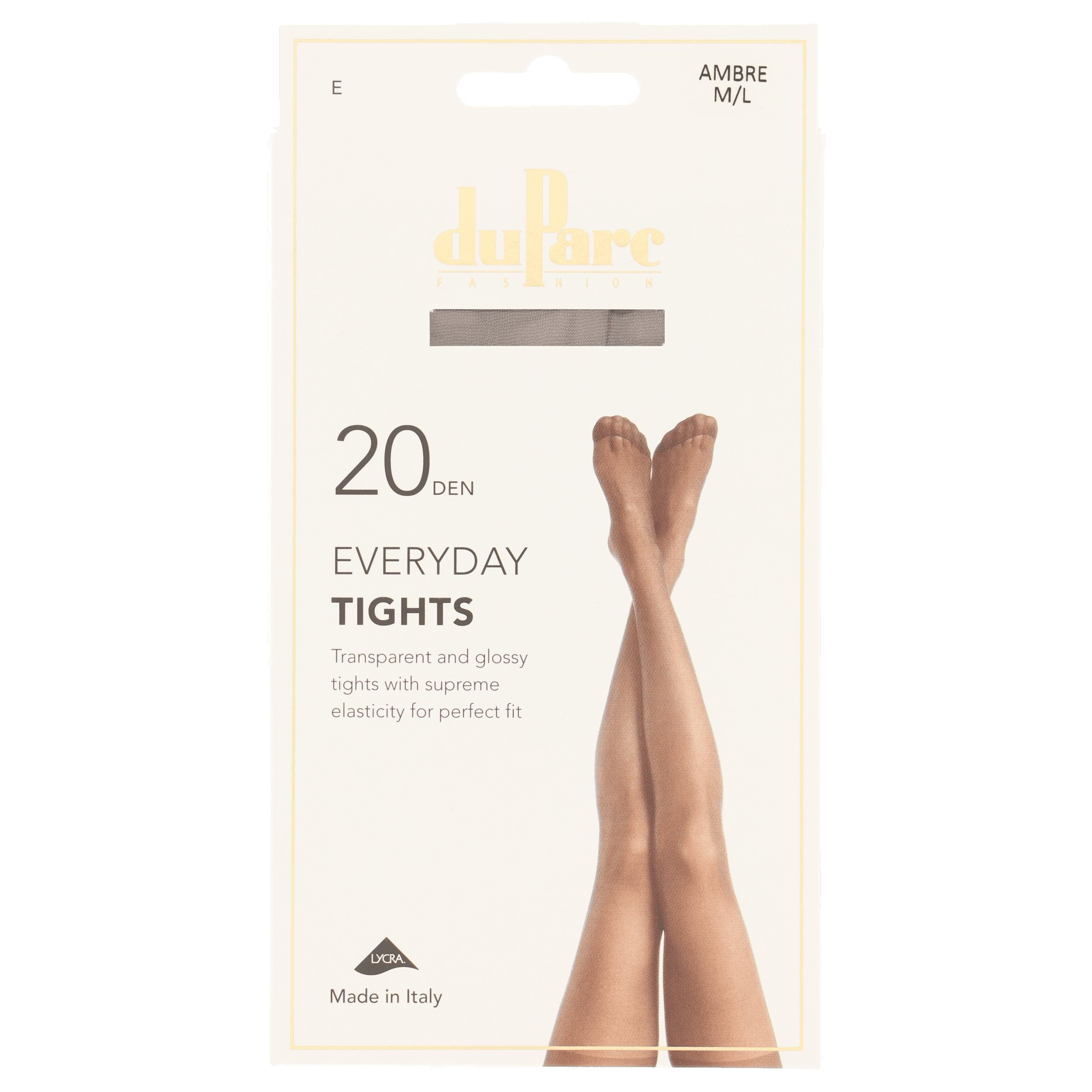 DuParc Panty Lycra 20D Glans Ambre ML