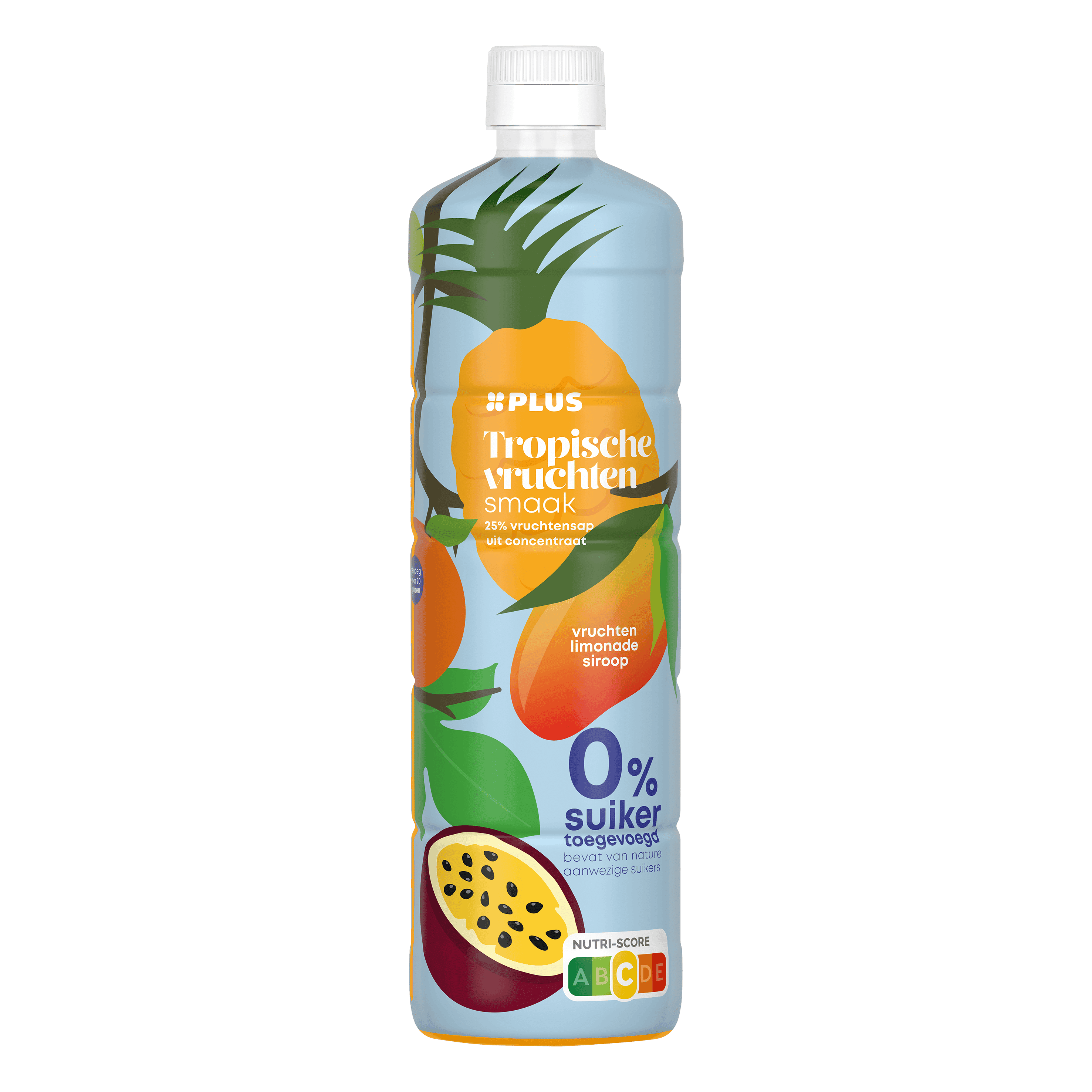 PLUS Limonadesiroop tropical zero