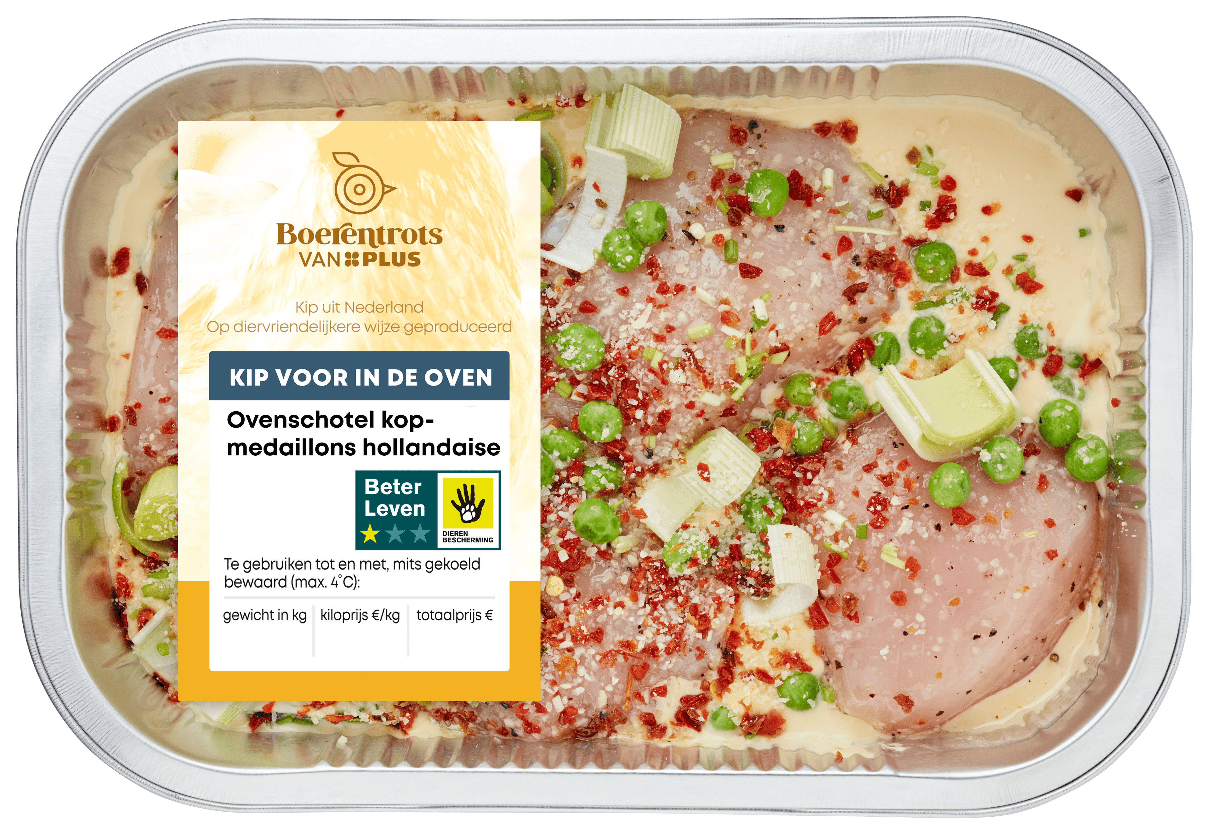 Feestelijk PLUS Ovenschotel kipmedaillons Hollandaise