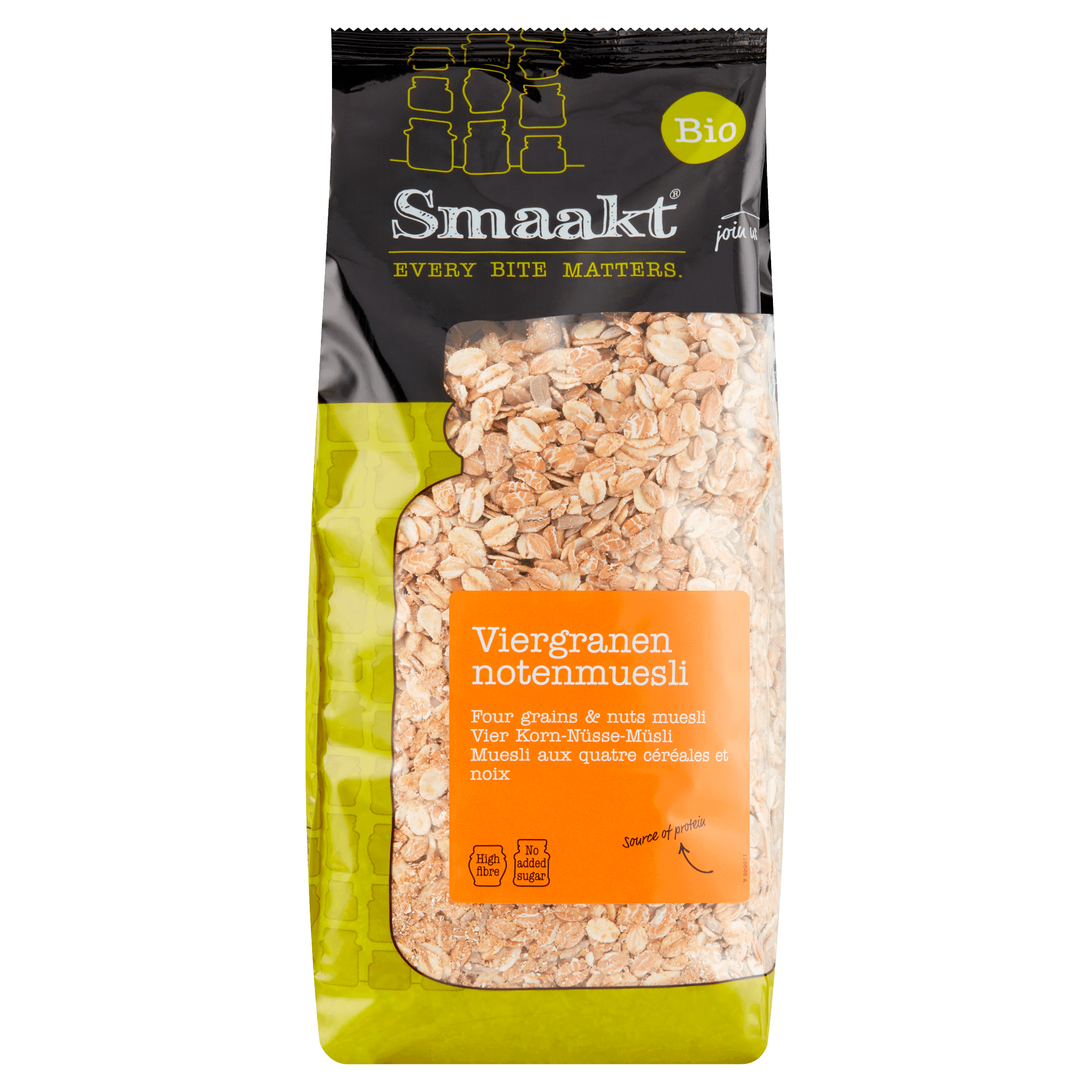 Smaakt Viergranen notenmuesli biologisch