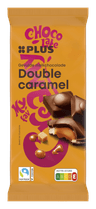 PLUS Gevulde chocoladereep double karamel