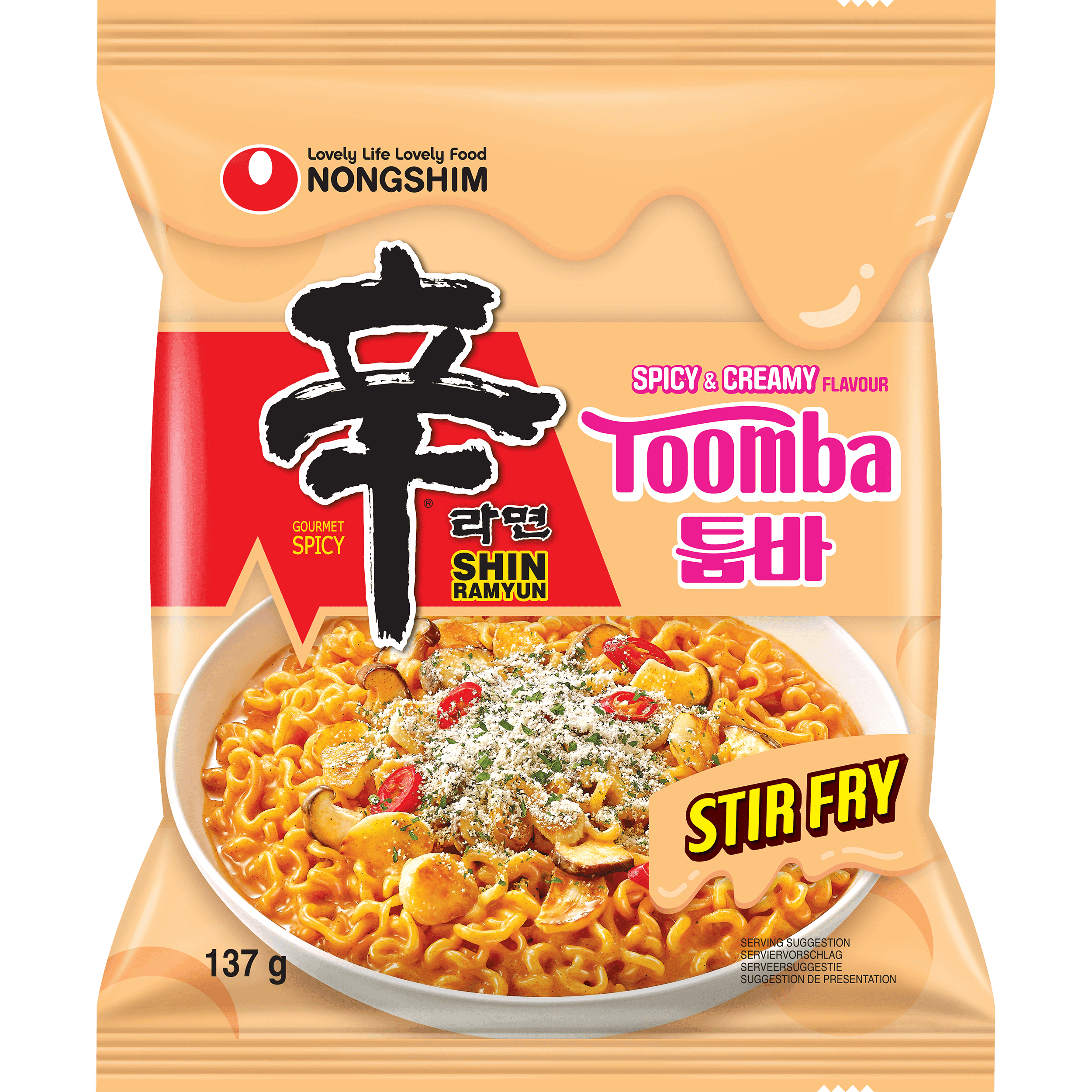 Nongshim instant noedels shin ramyun toomba