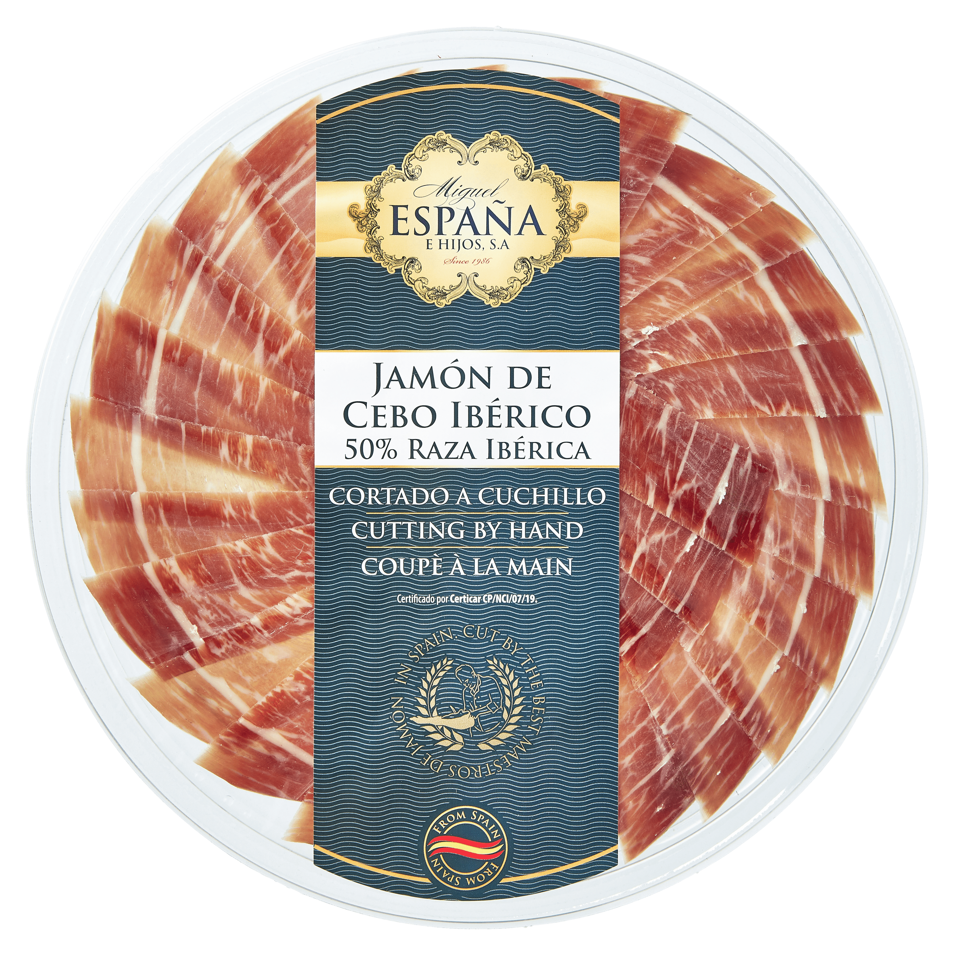 España Jamon Ibérico hand gesneden