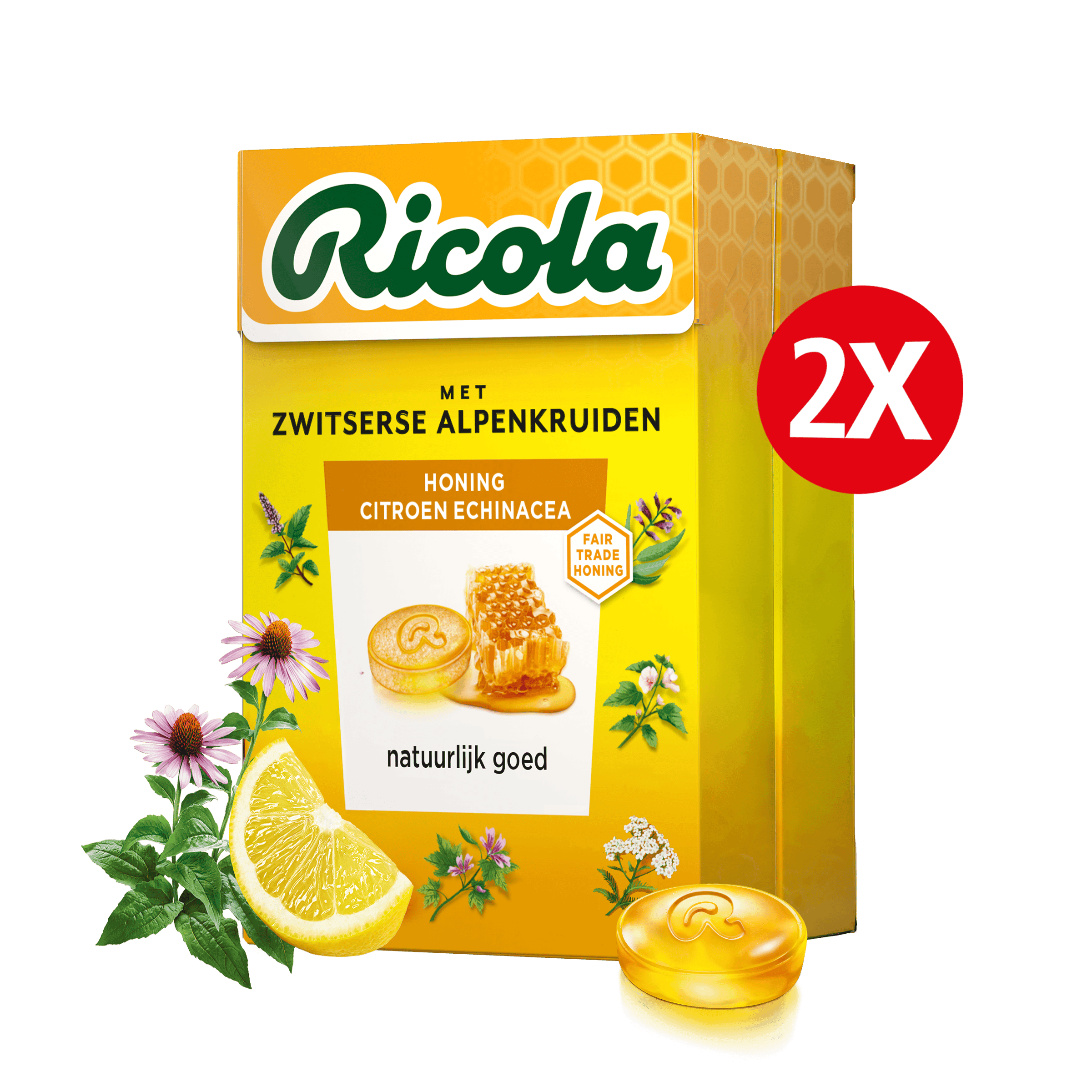 Ricola Honing Citroen Echinacea keelpastilles
