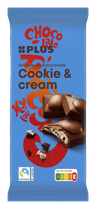 PLUS Gevulde chocoladereep cookie cream