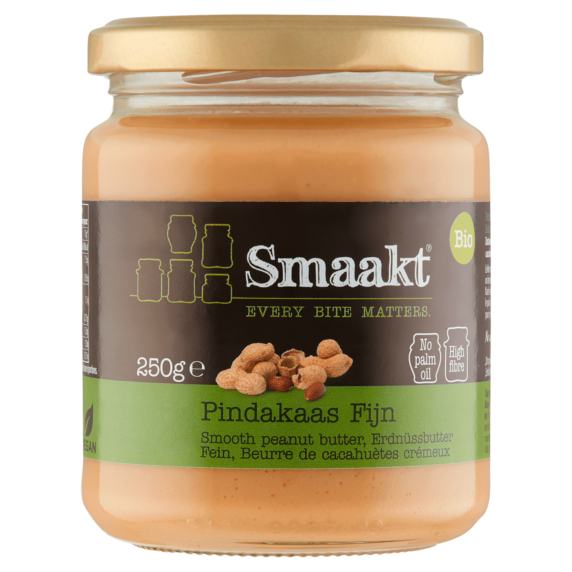 Smaakt Pindakaas fijn biologisch