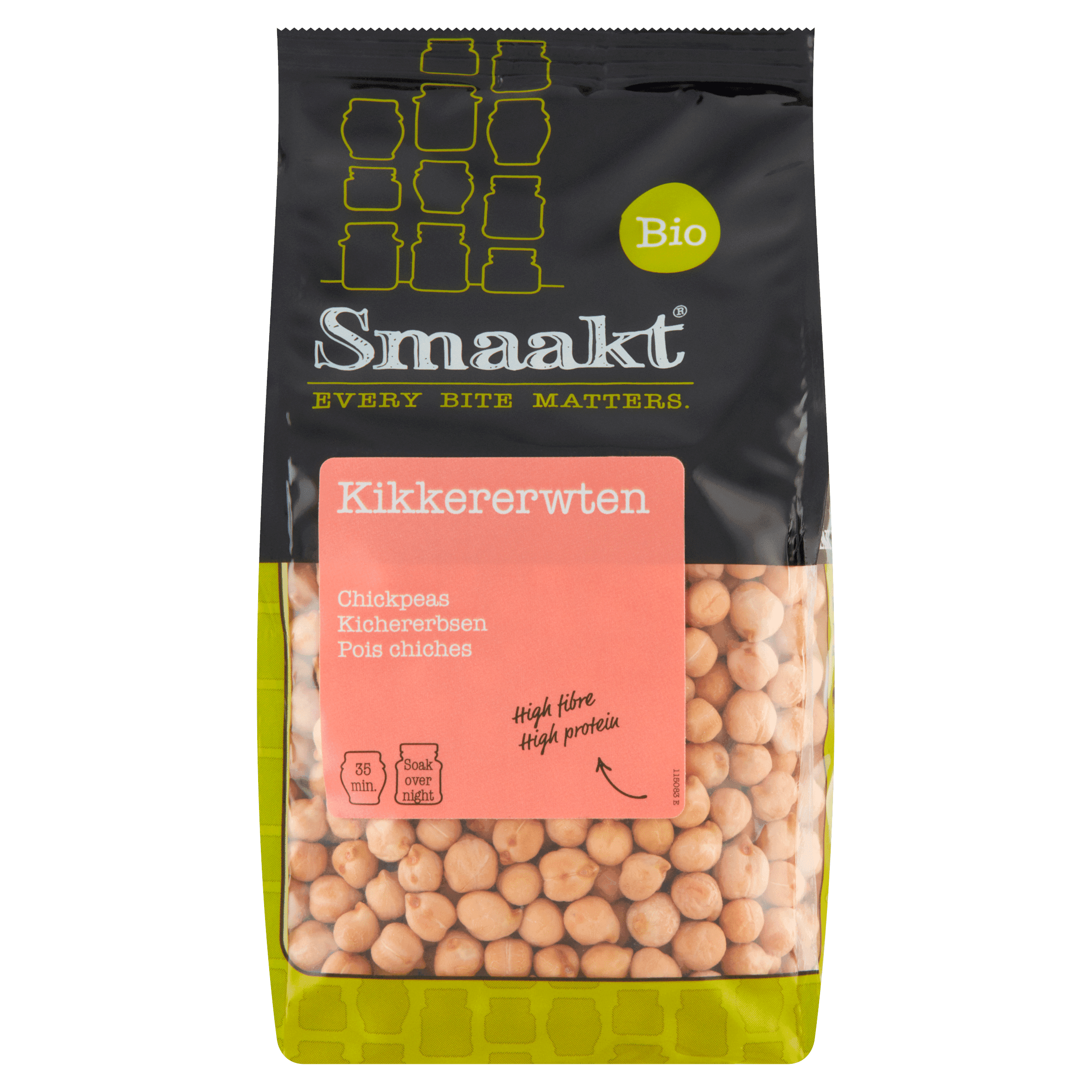 Smaakt Kikkererwten biologisch