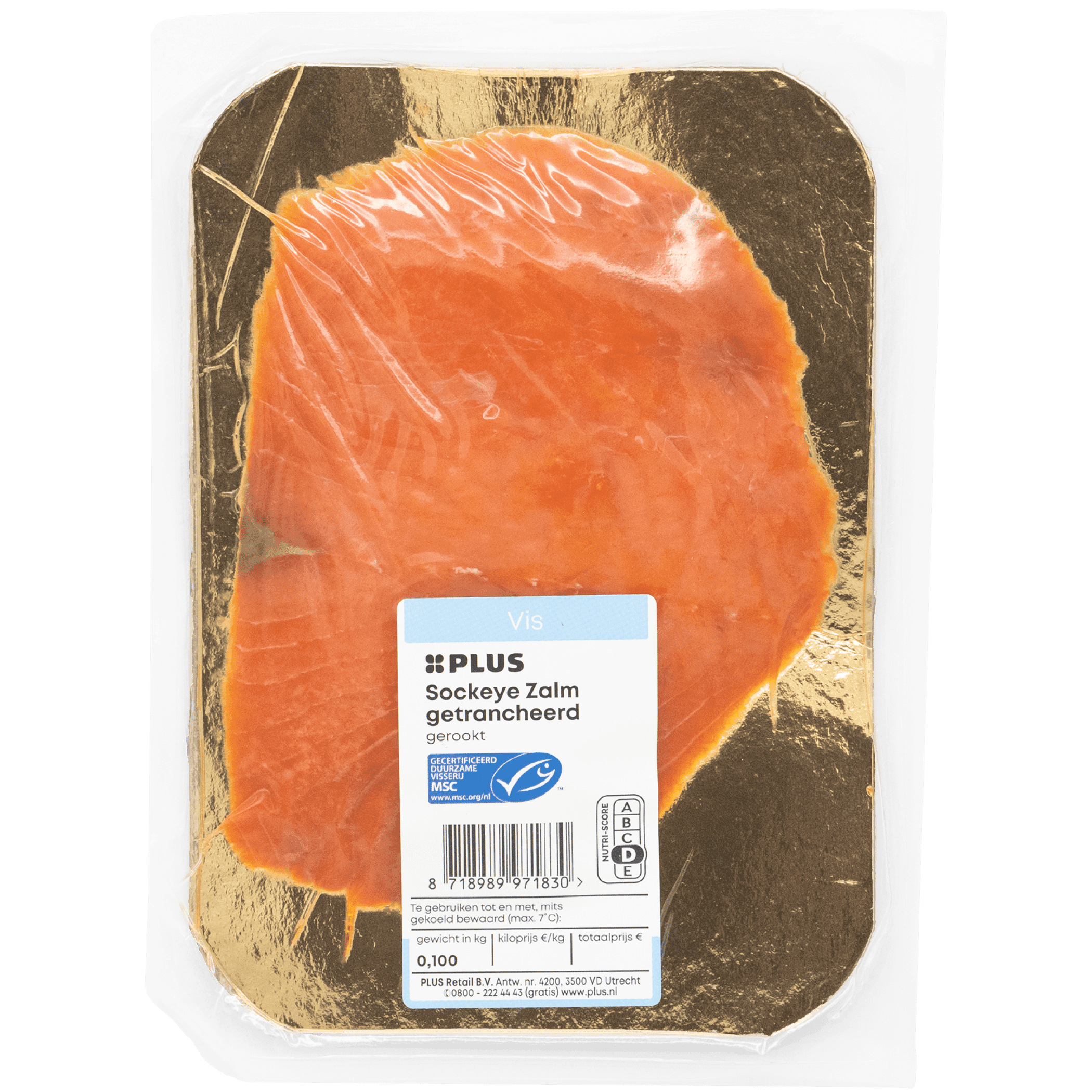 PLUS Gerookte sockeye zalm gesneden