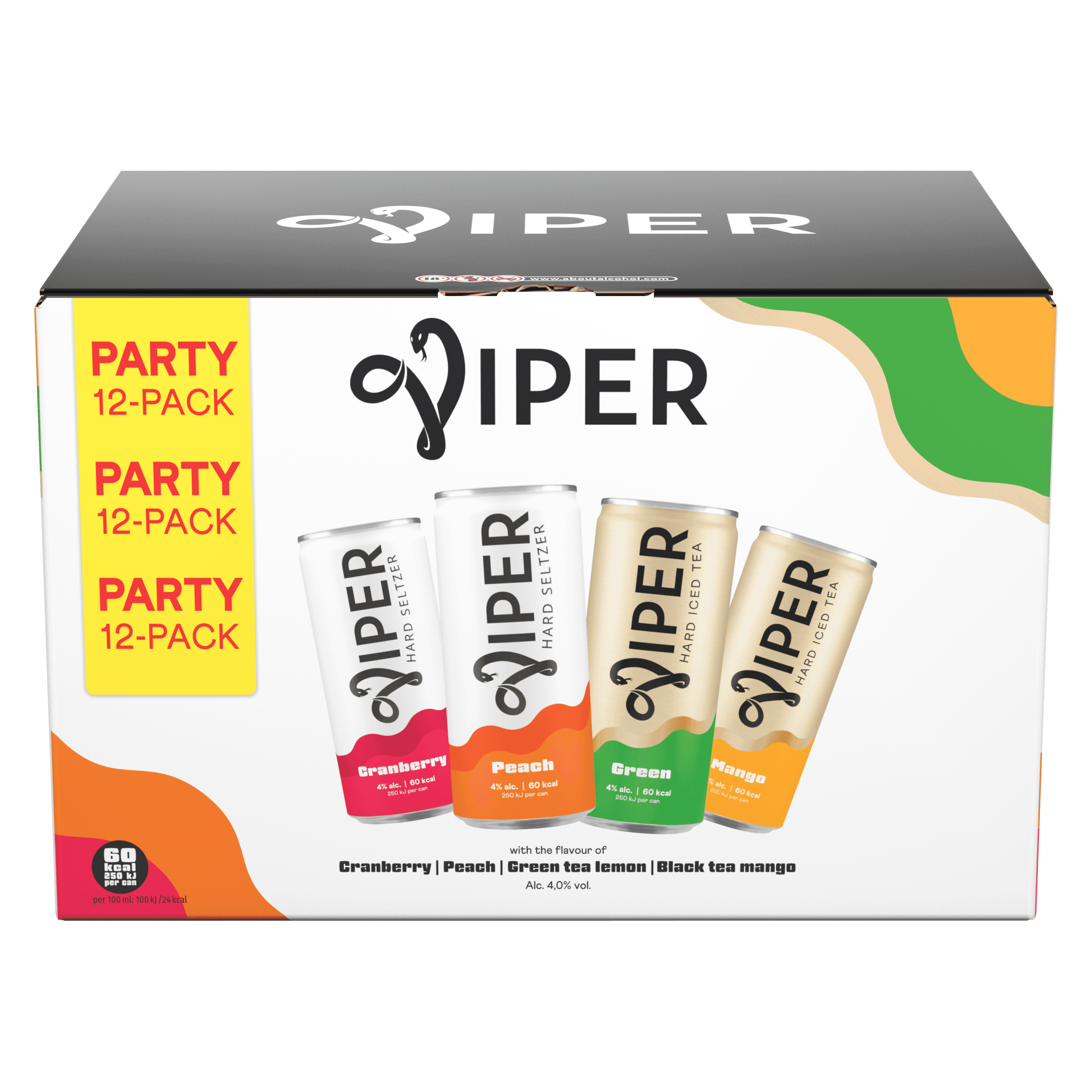 Viper Hard Seltzer mixed flavors