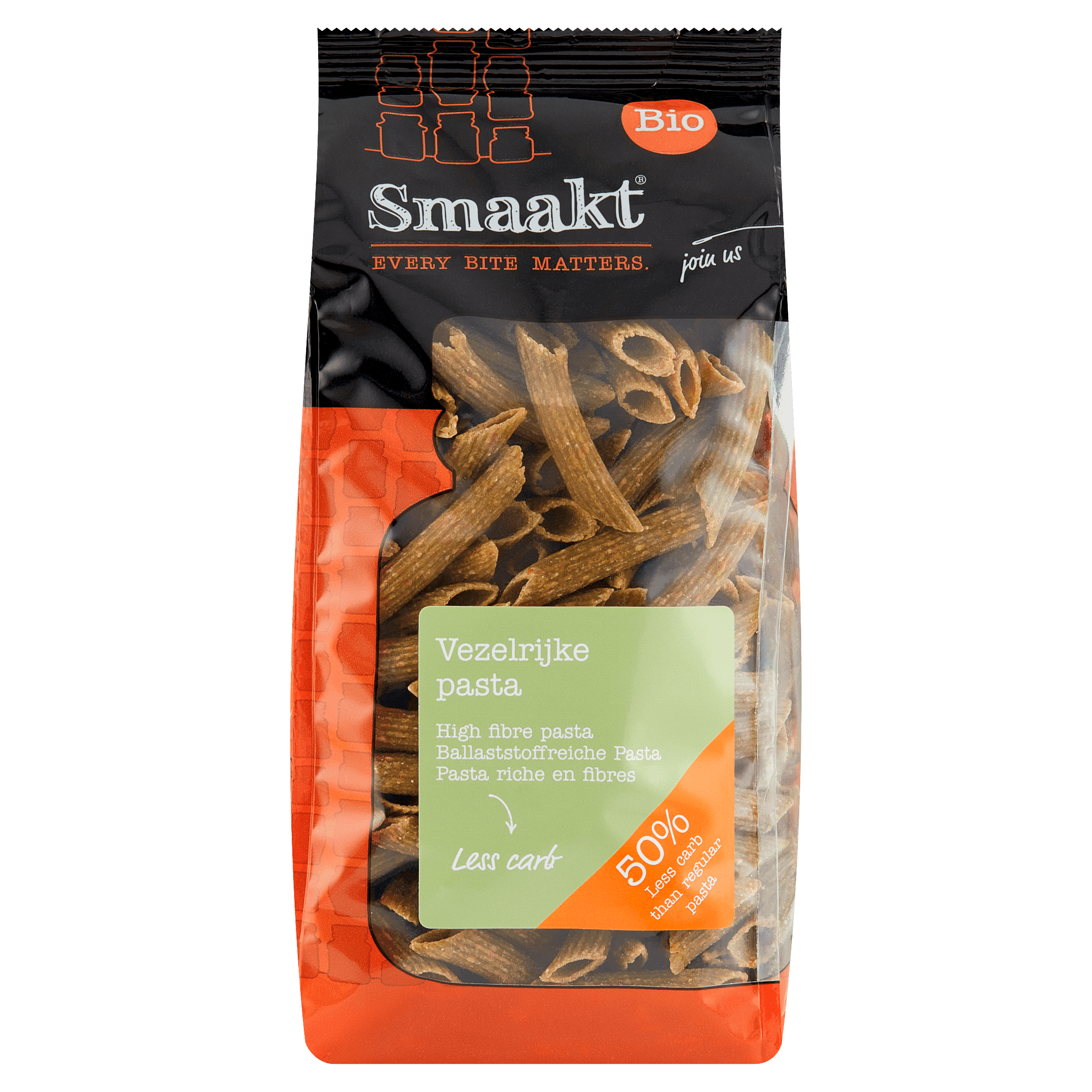 Smaakt Less carb pasta bio