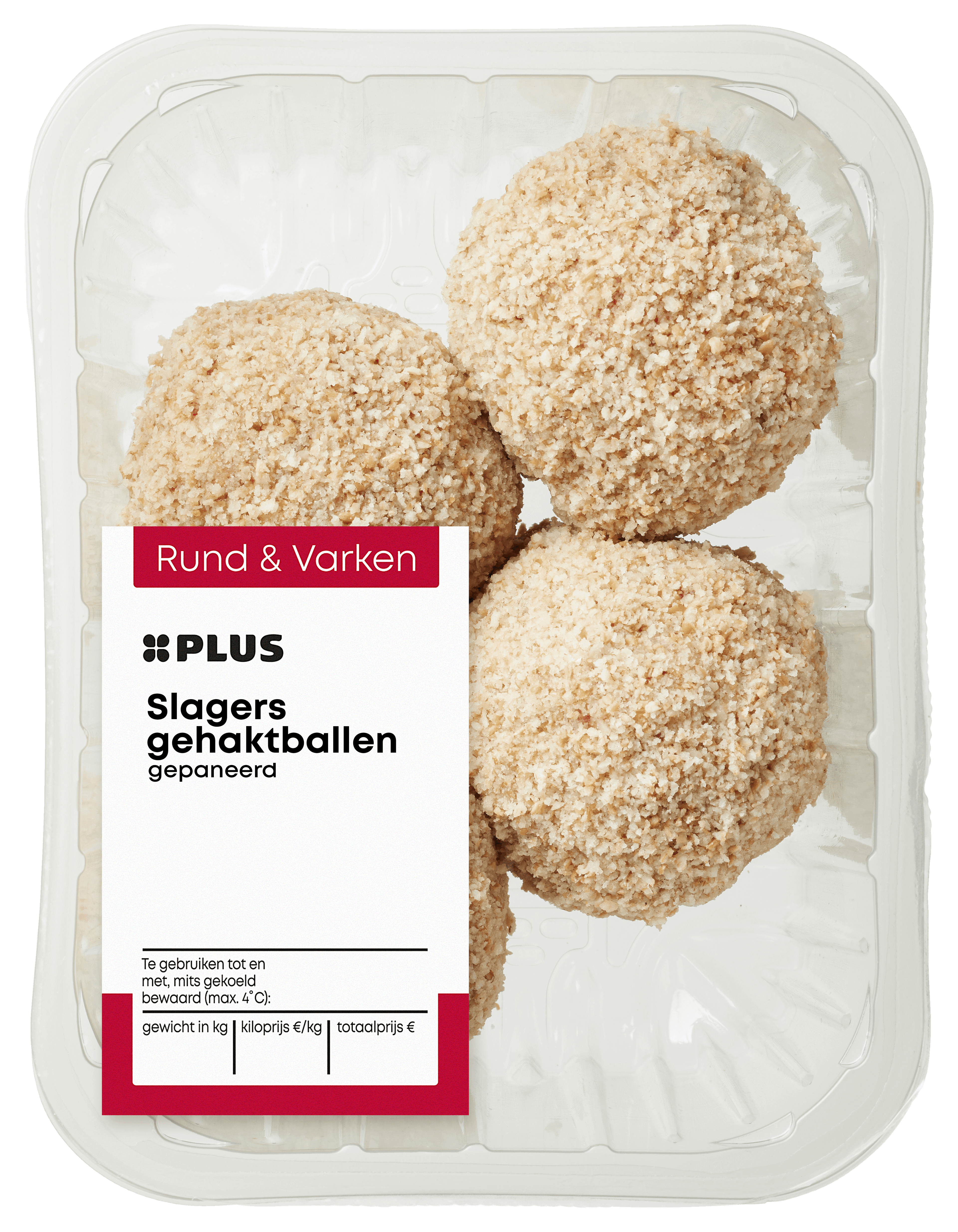 PLUS Slagersgehaktballen gepaneerd