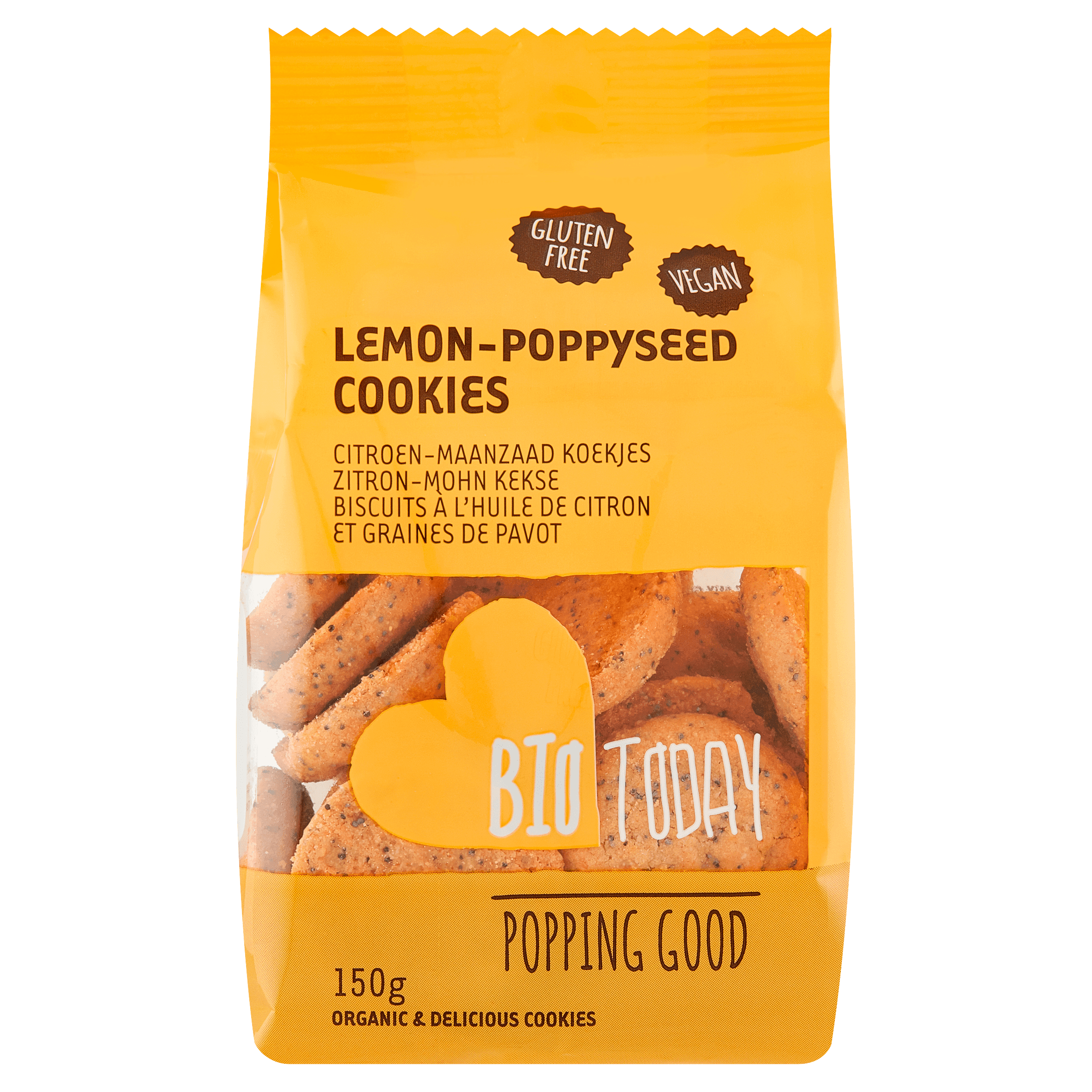 BioToday Lemon Poppyseed Cookies biologisch