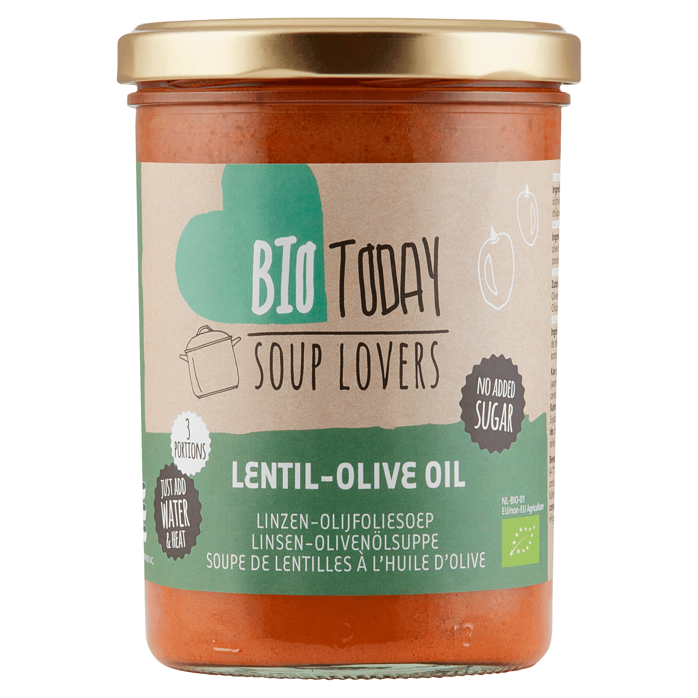 BioToday Linzen olijfoliesoep biologisch