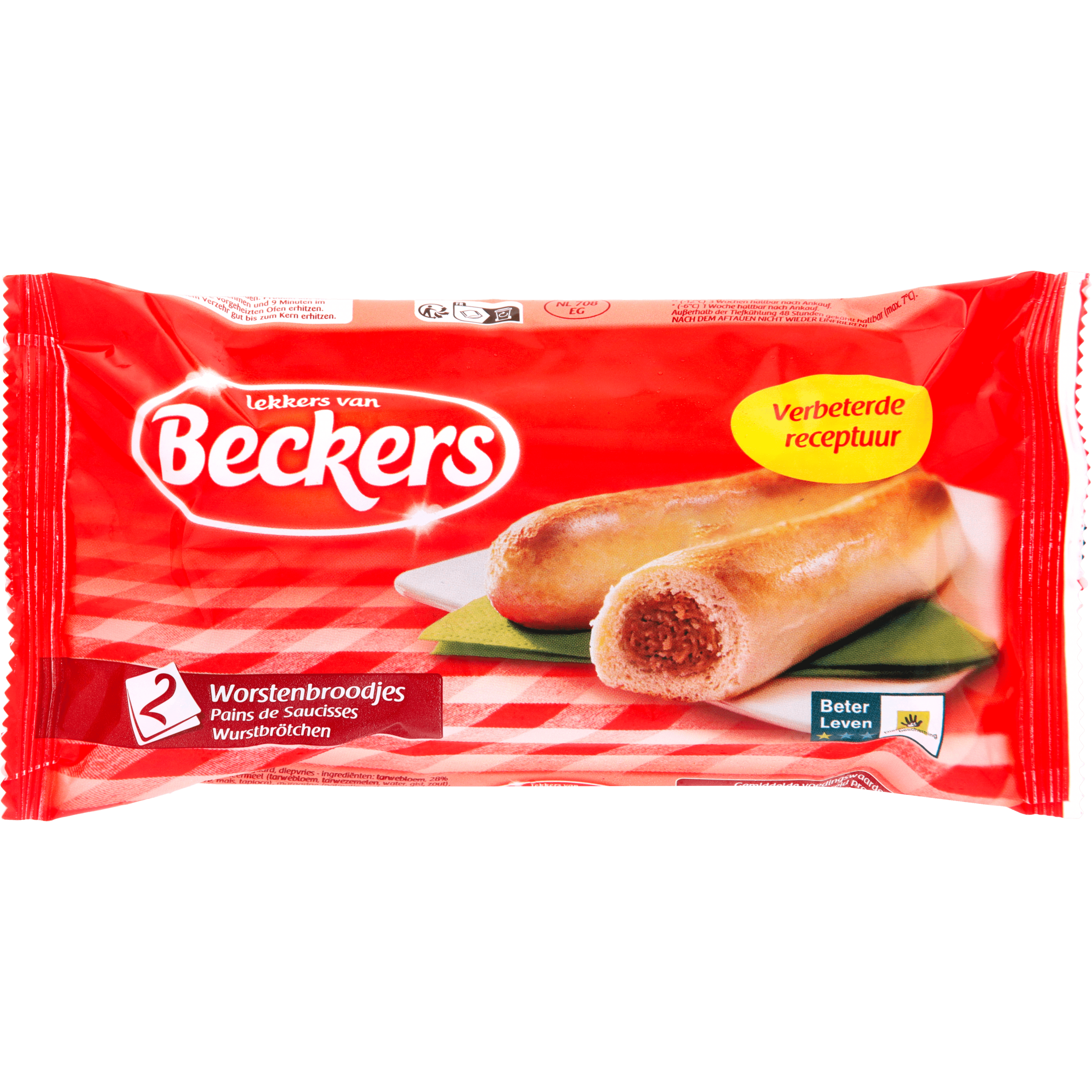 Beckers Worstenbroodje BLK 2st