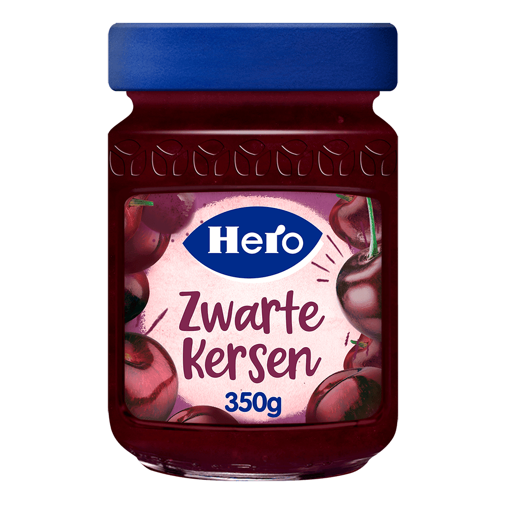 Hero Fruitspread Zwarte Kersen