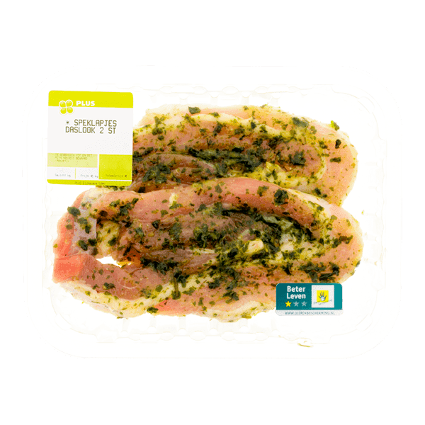PLUS Boerentrots Speklapjes daslook 2 stuks