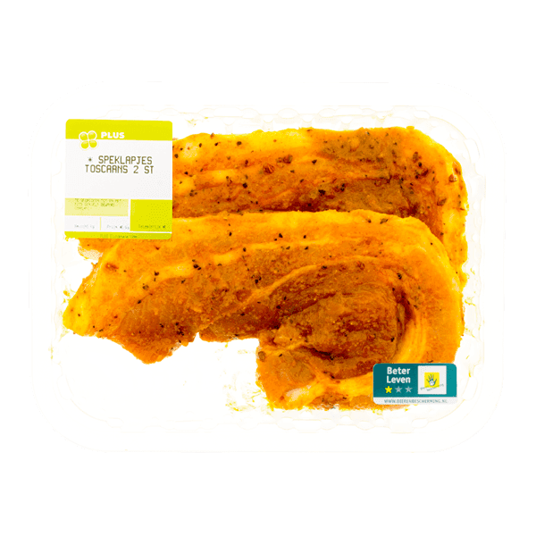 PLUS Boerentrots Speklapjes Toscaans 2 stuks
