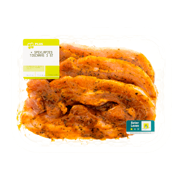 PLUS Boerentrots Speklapjes Toscaans 3 stuks