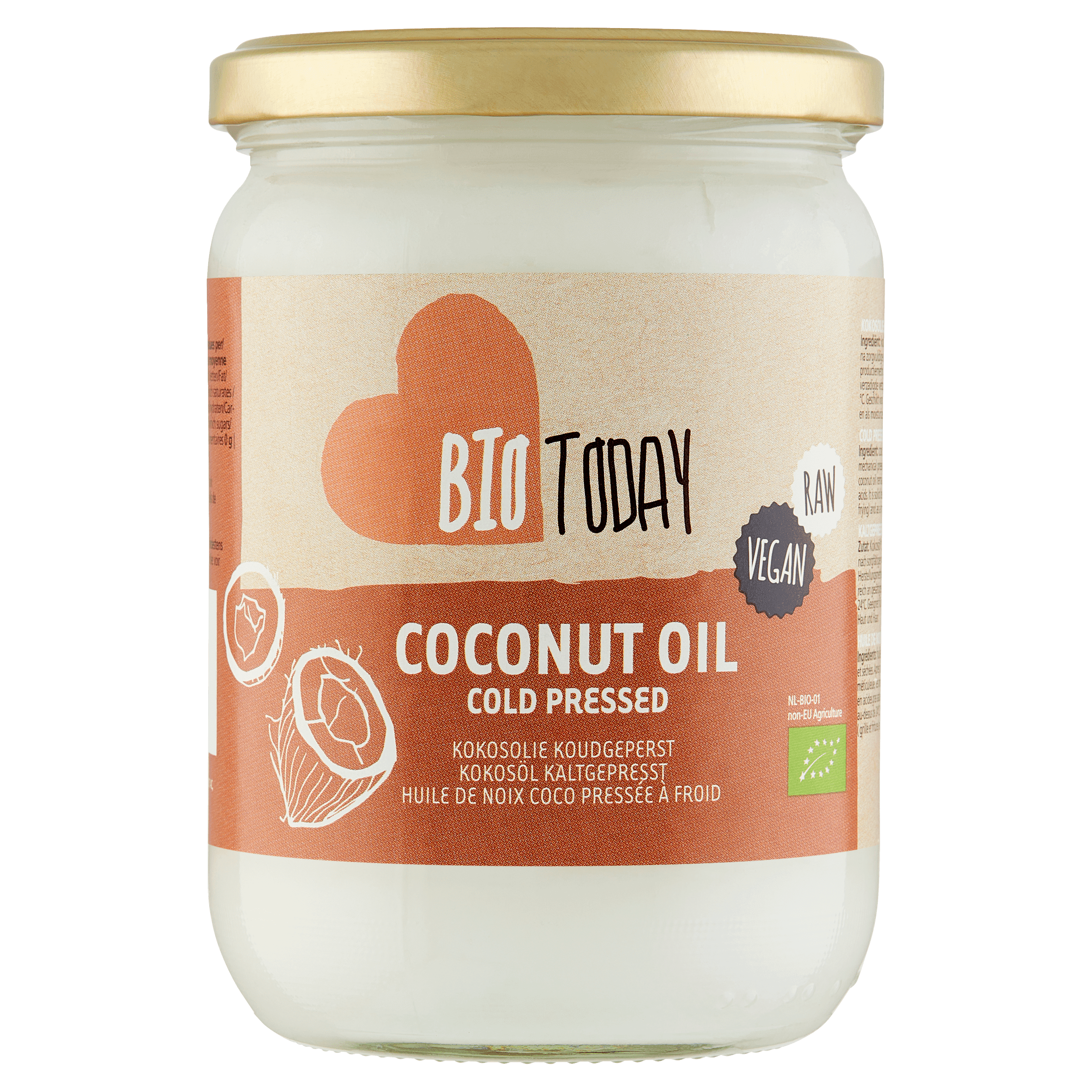 BioToday Kokosolie onverhit biologisch