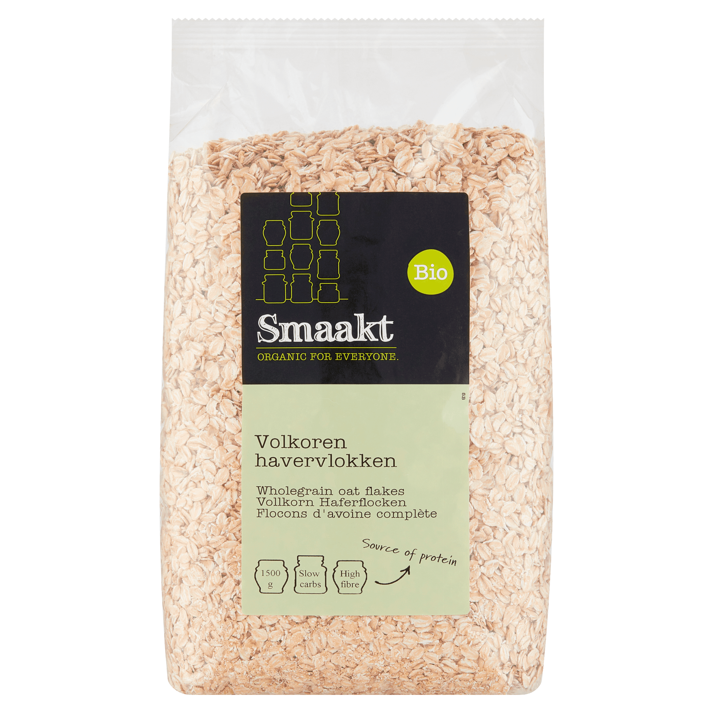 Smaakt Havervlokken XL biologisch