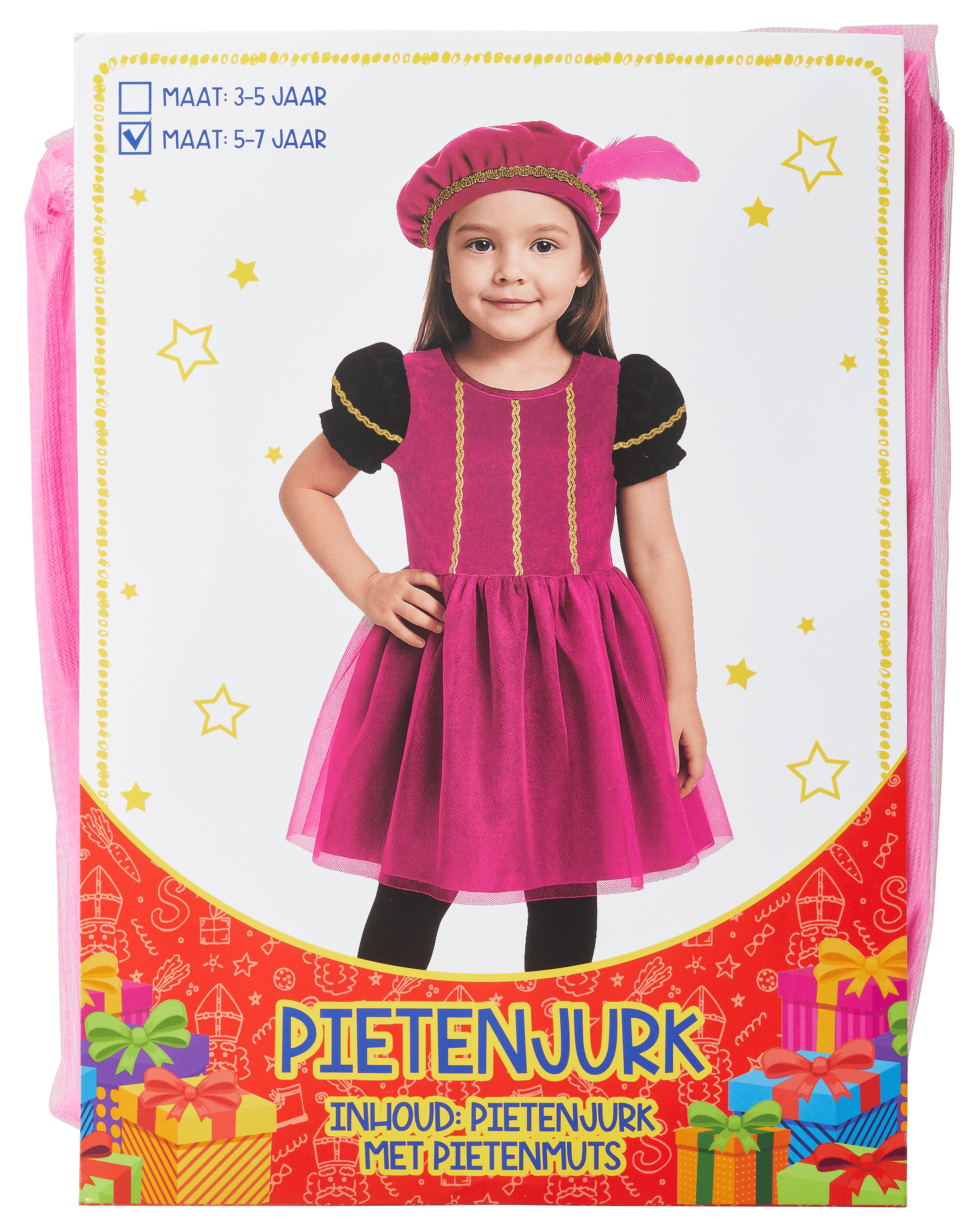 Neutraal Pietenpakje meisje 3-5 jaar