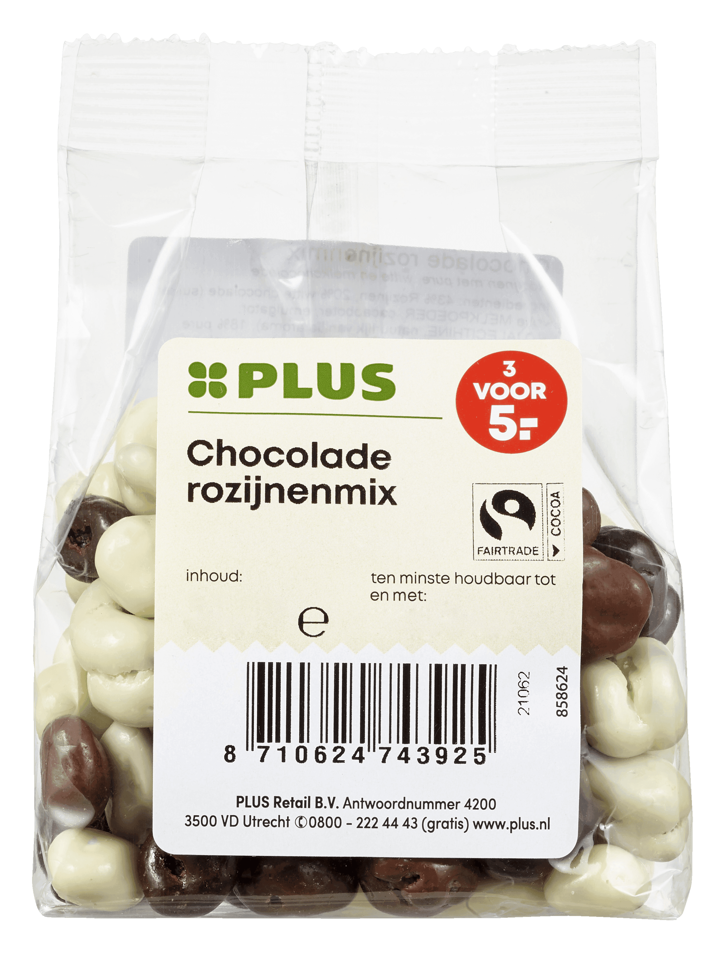 PLUS Chocolade rozijnenmix
