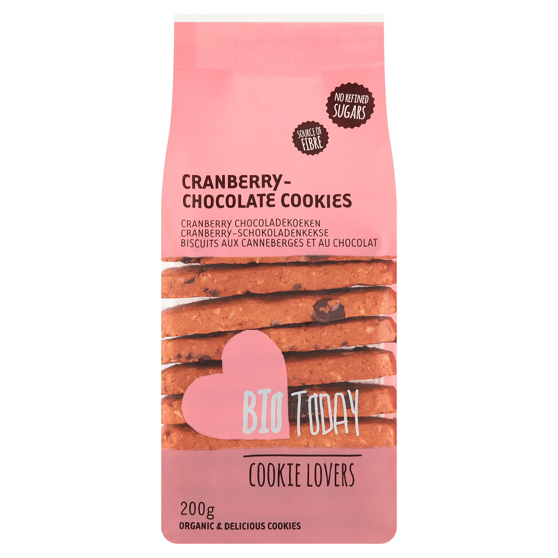 BioToday Cranberry chocoladekoeken biologisch