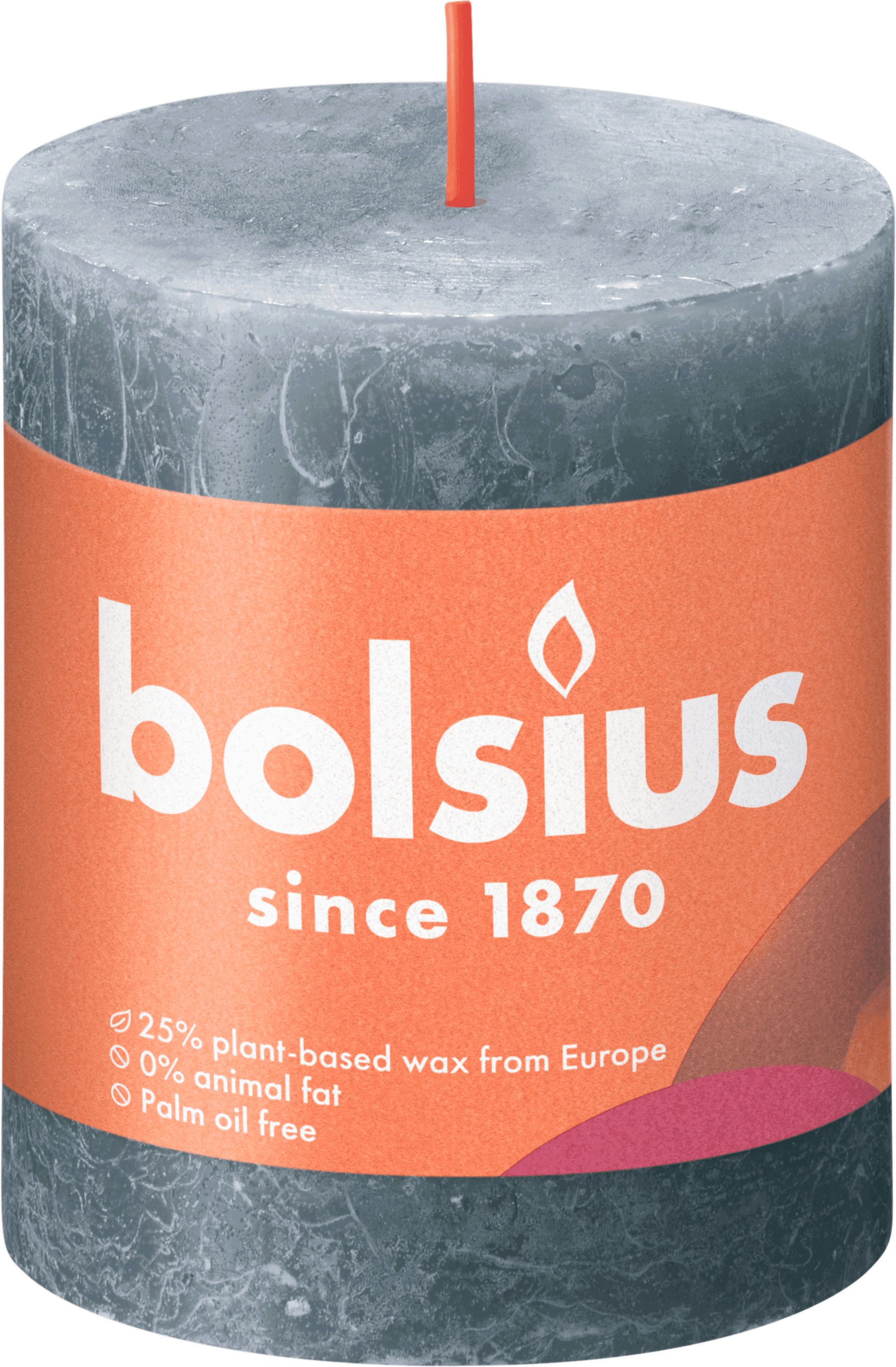 Bolsius Rustiek stompkaars 80/68 State Blue