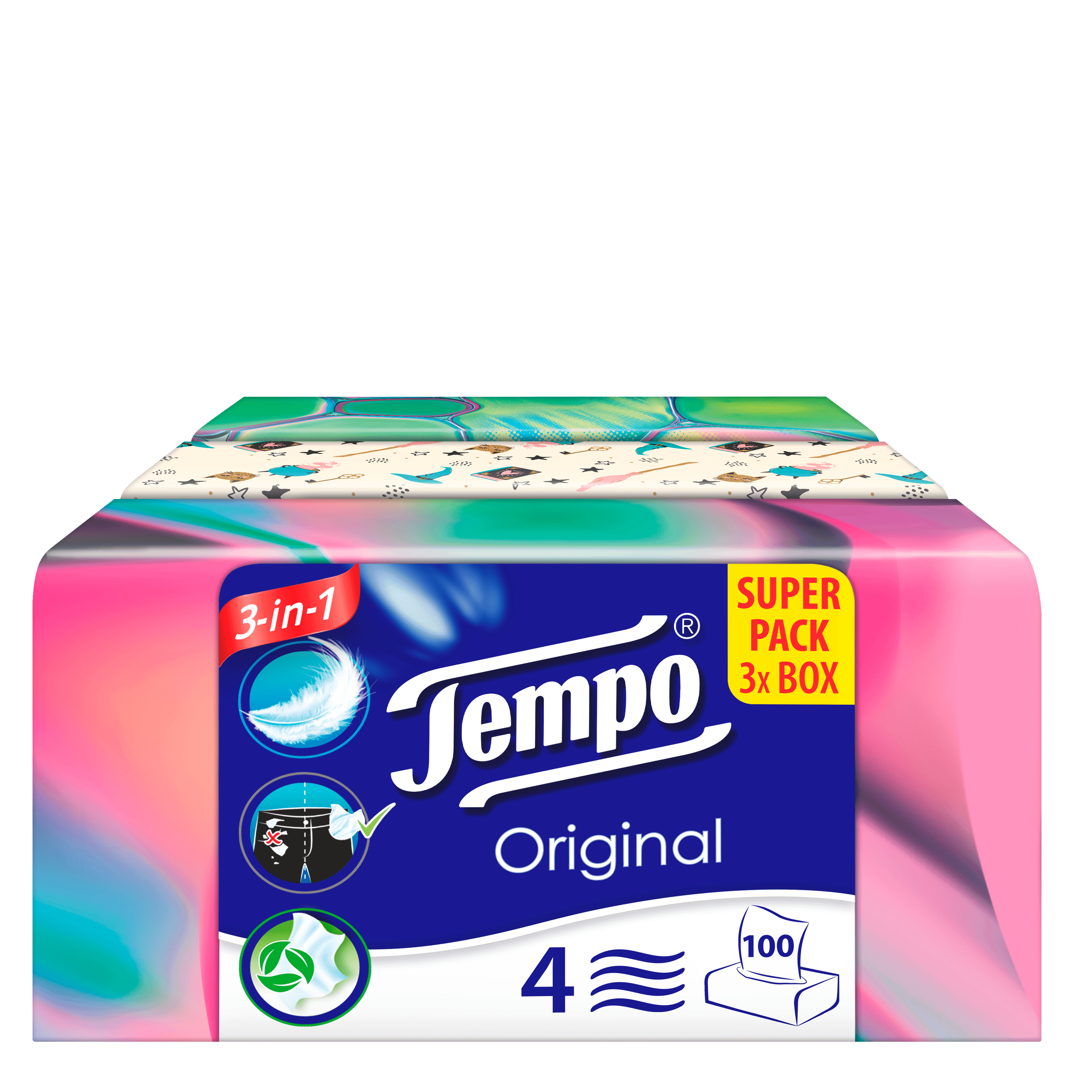 Tempo Original tissuebox 4-lgs
