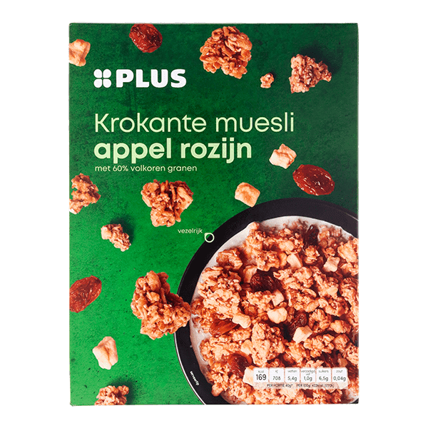 PLUS Krokante muesli appel rozijn