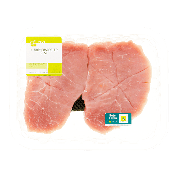 PLUS Varkensoesters 2 stuks