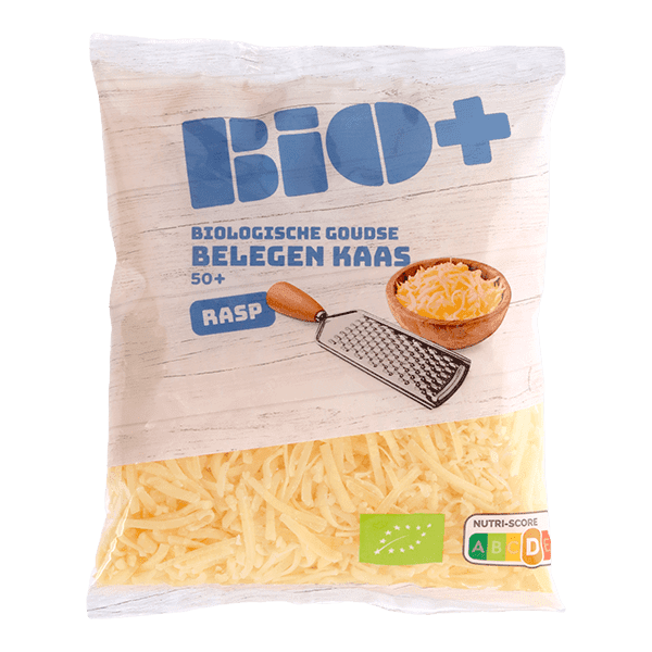 BIO+ Geraspte kaas belegen 50+