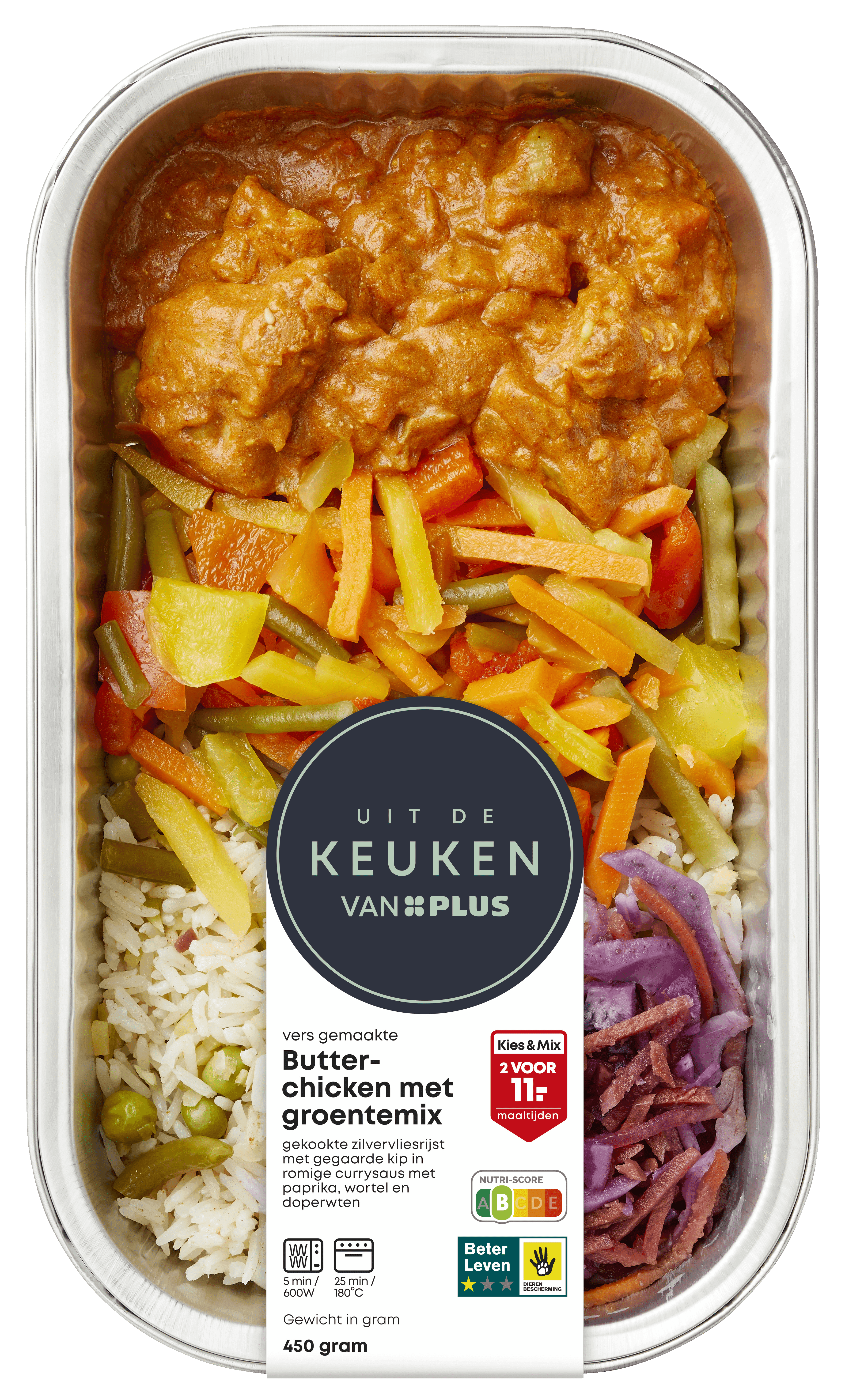 Uit de keuken van PLUS Butter Chicken