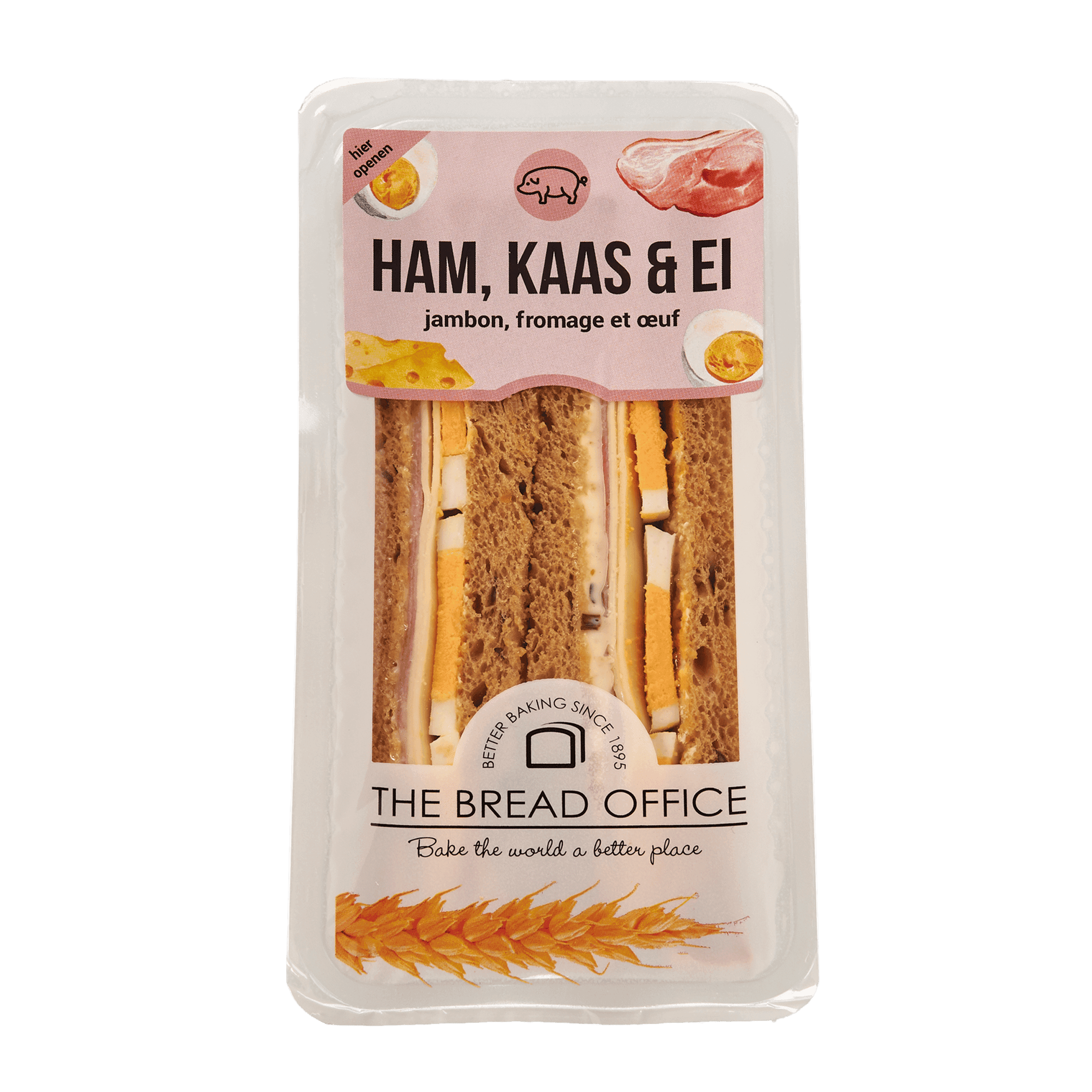 The Bread Office Sandwich Ham, kaas, ei