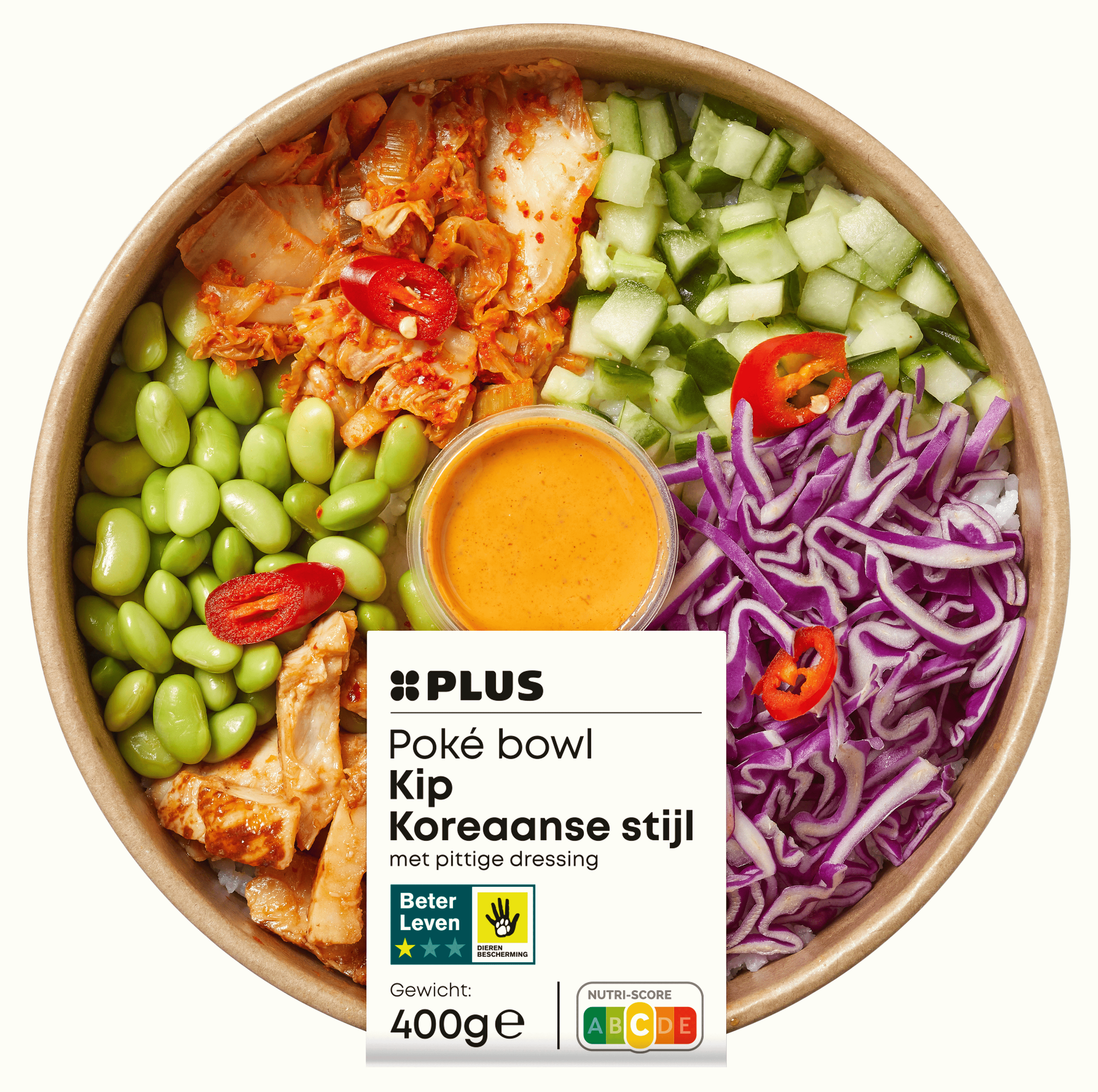 PLUS Pokebowl Kip Koreaanse stijl