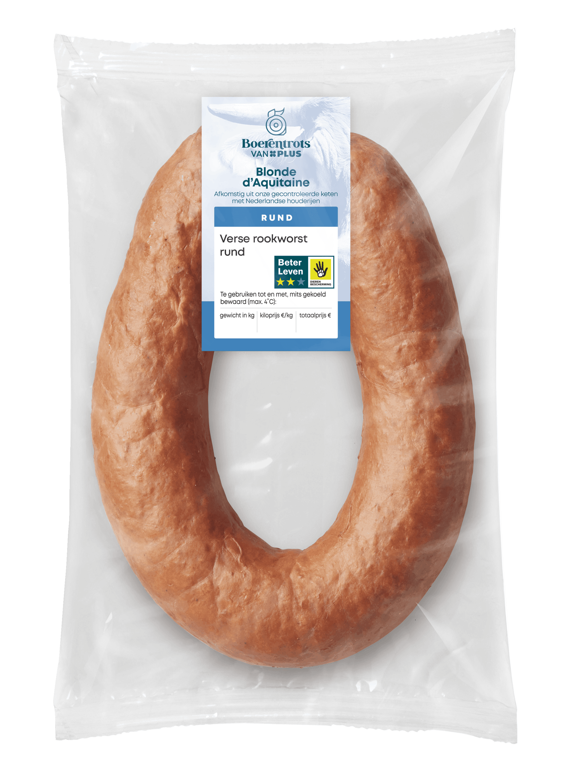 PLUS Boerentrots Verse rookworst rund