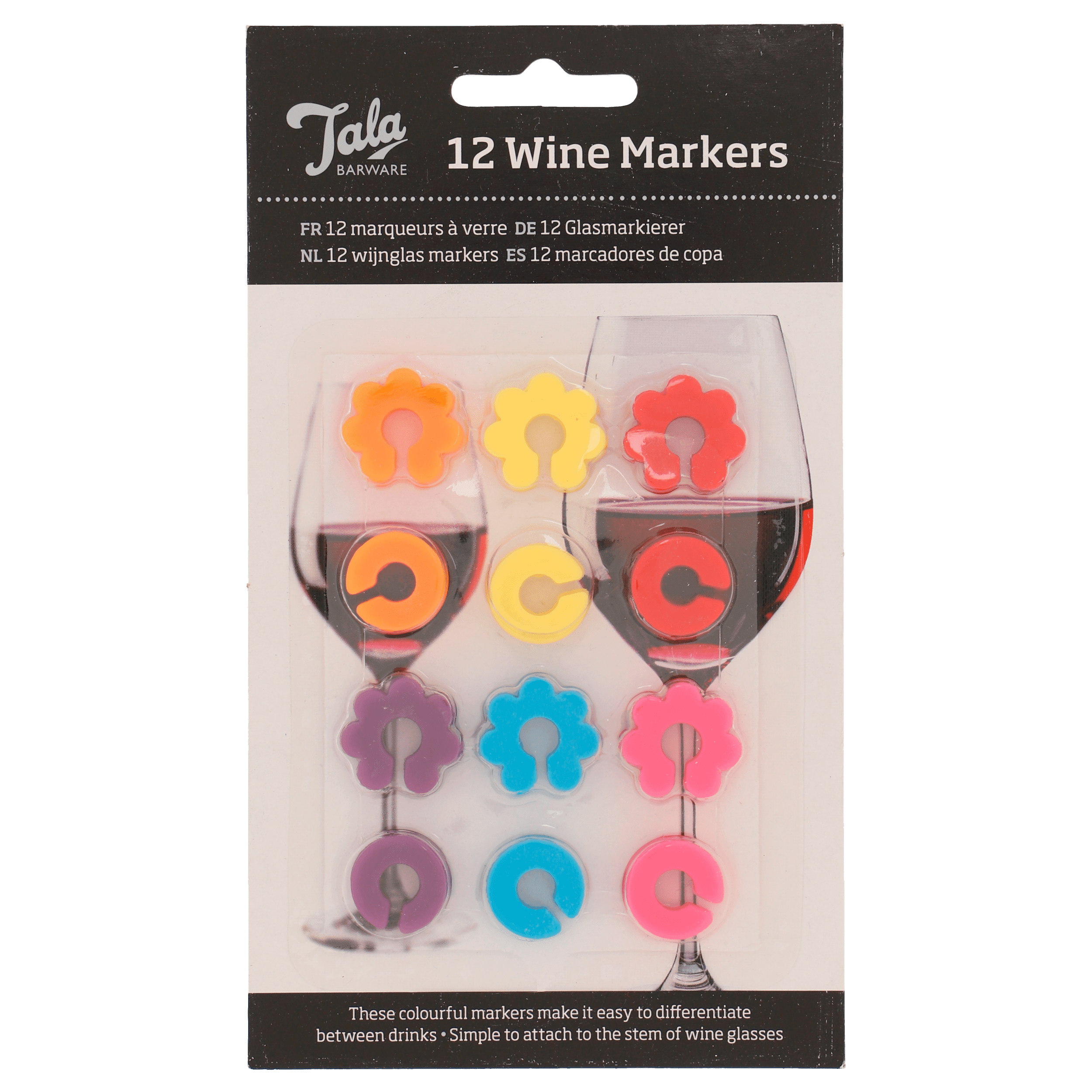 Tala Wijnglas Markers 12st.