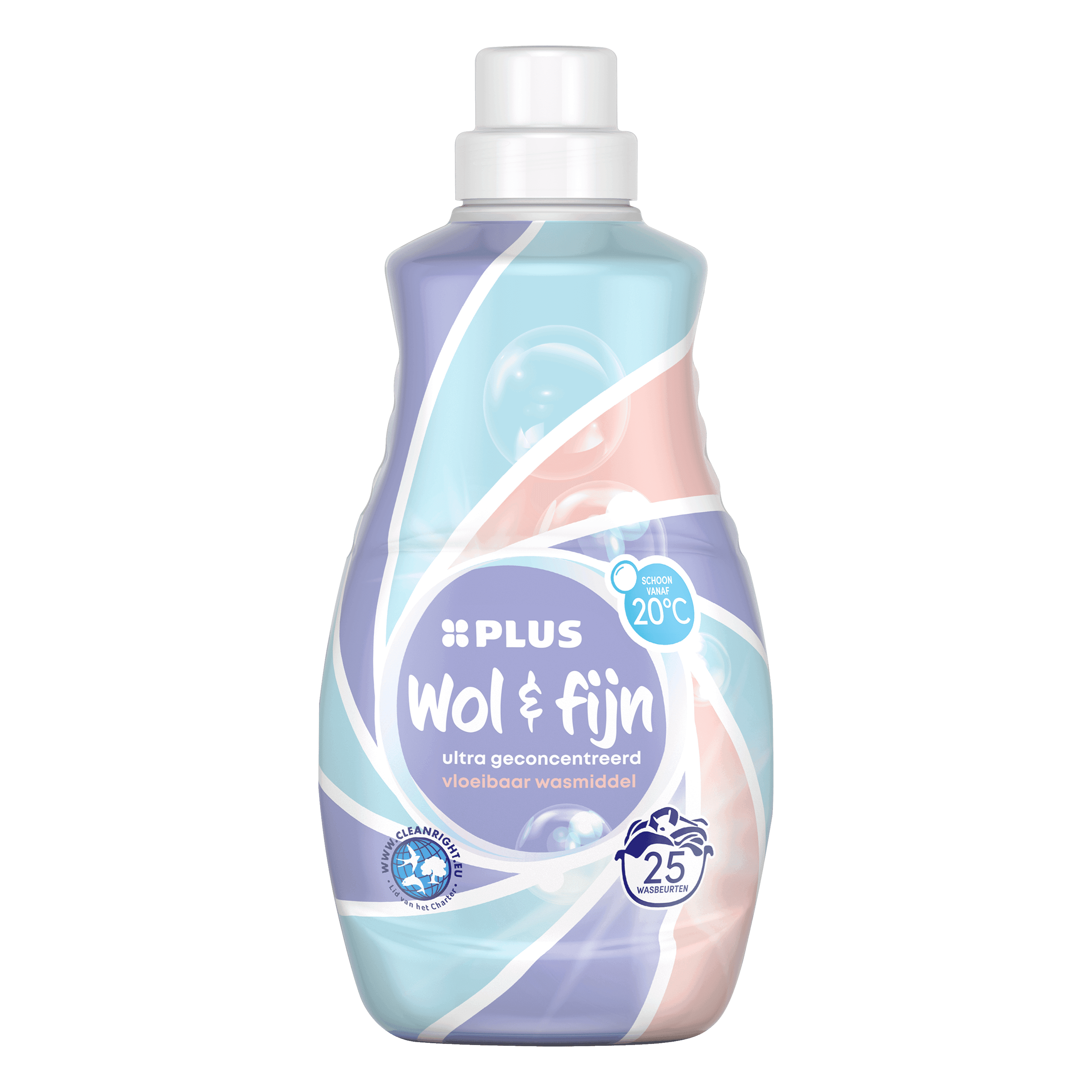 PLUS Vloeibaar wasmiddel wol & fijn 25sc