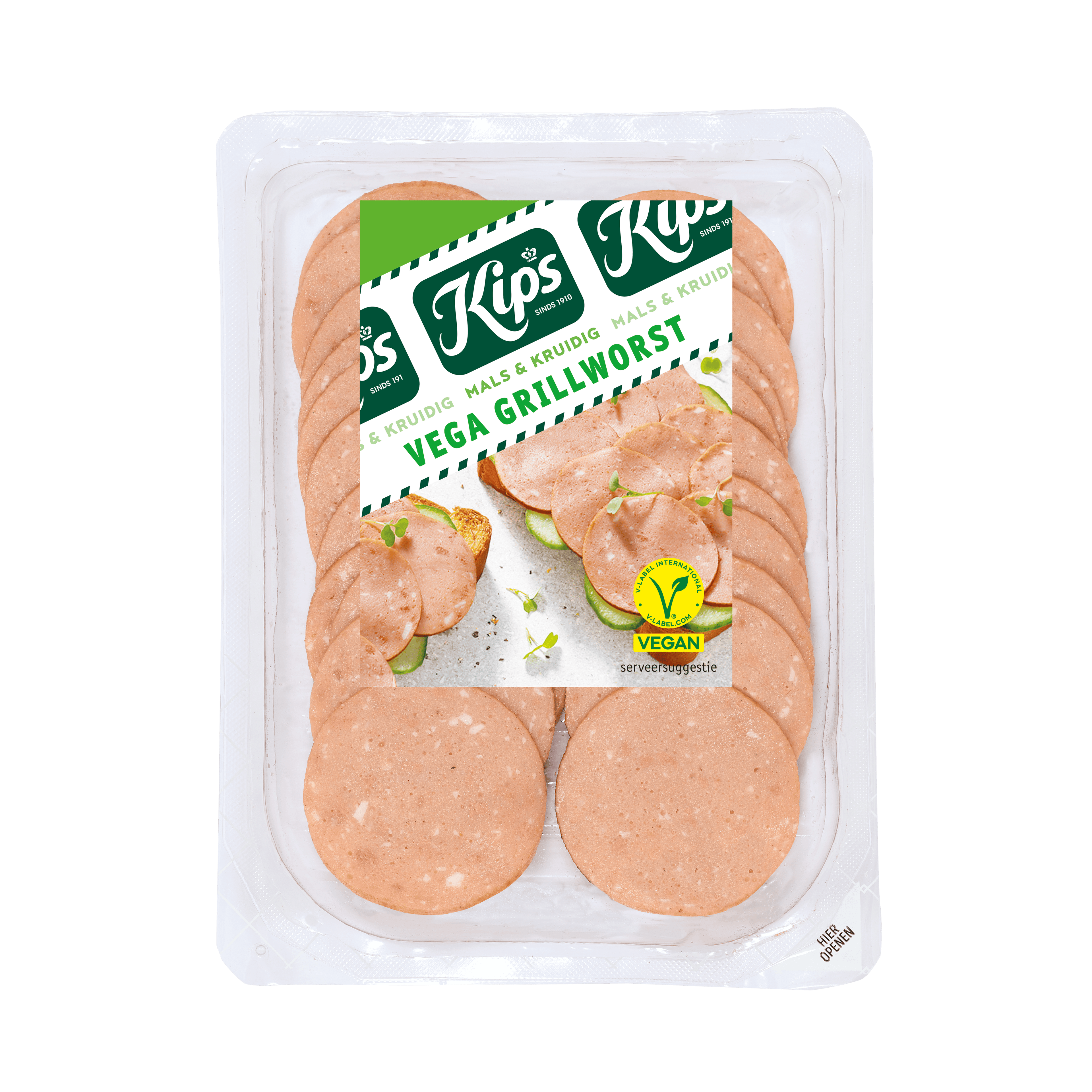 Kips Vega plakjes grillworst